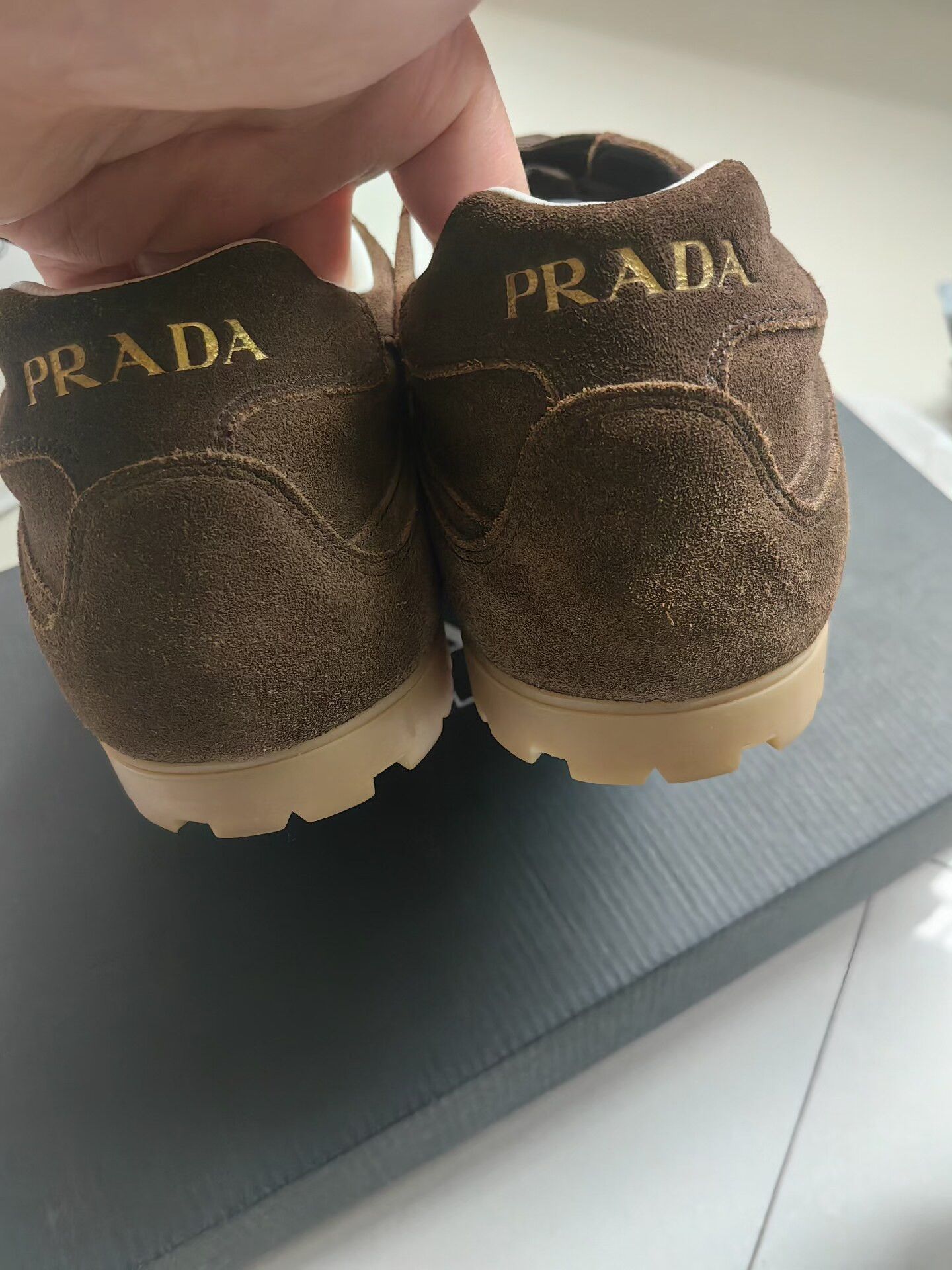 Prada PRADA Trail Suede Low-Top Sneakers Size US 8.5 / EU 41-42 - 3 Thumbnail