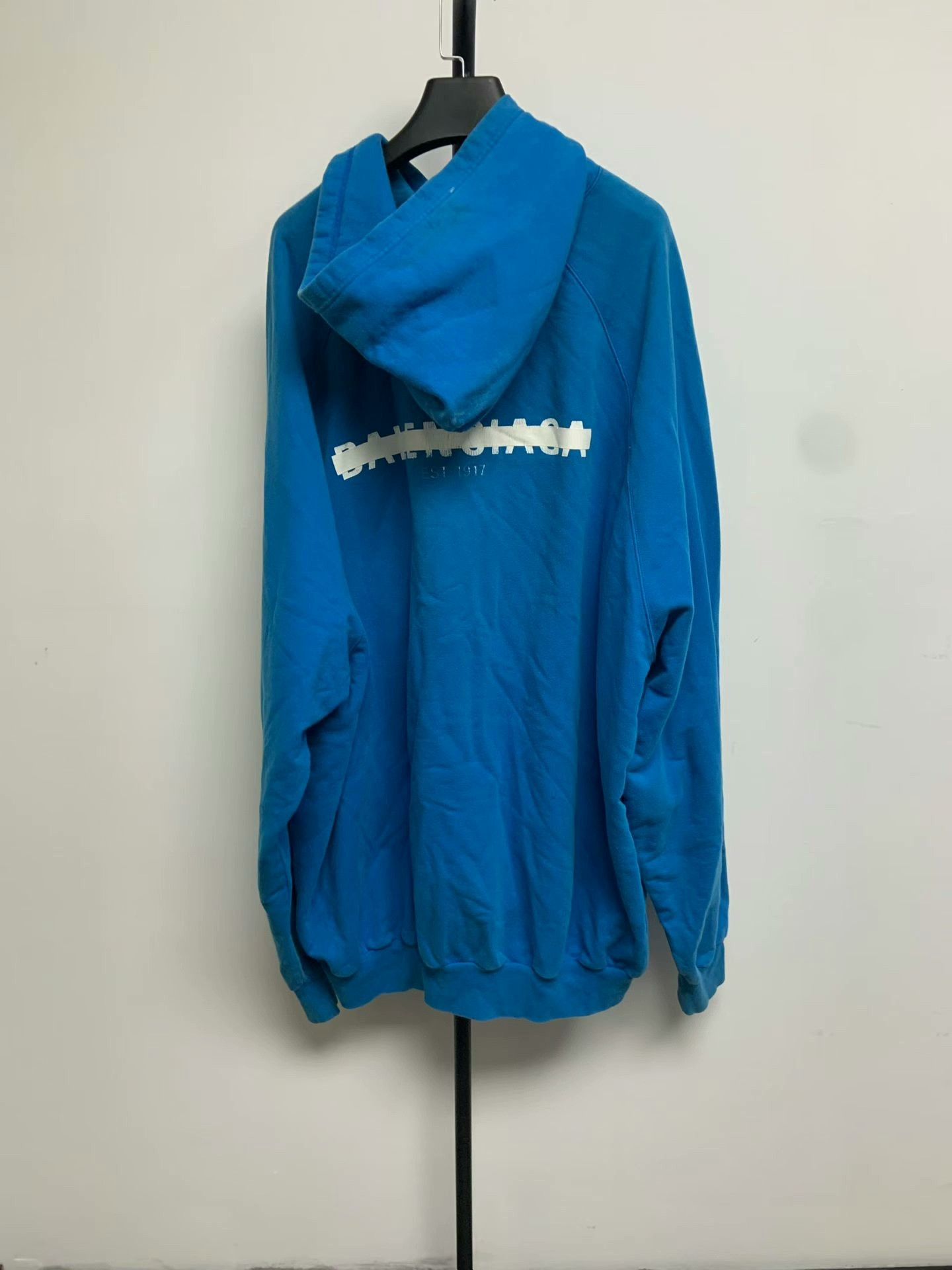 Balenciaga Balenciaga Logo Print Hooded Sweatshirt Size US L / EU 52-54 / 3 - 2 Thumbnail