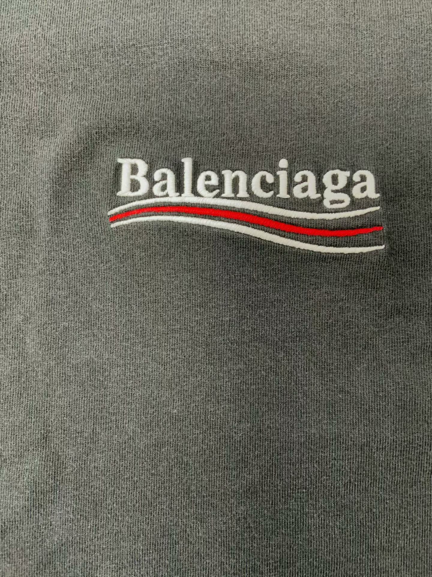 Balenciaga Balenciaga Logo Embroidered Crewneck T-Shirt Size US XXS / EU 40 - 3 Thumbnail
