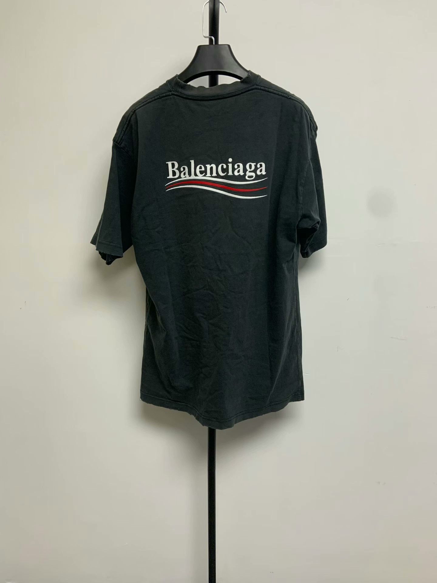 Balenciaga Balenciaga Logo Embroidered Crewneck T-Shirt Size US XXS / EU 40 - 2 Thumbnail