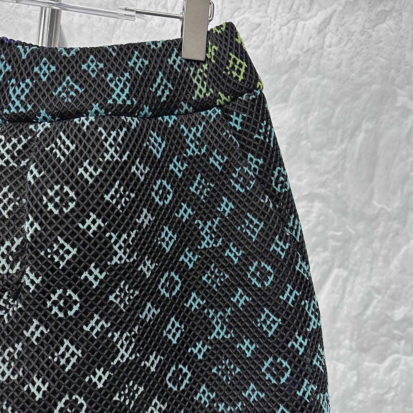 Louis Vuitton Louis Vuitton Tulle Gradient Print Cutout Shorts Size 40" / US 18 - 3 Thumbnail