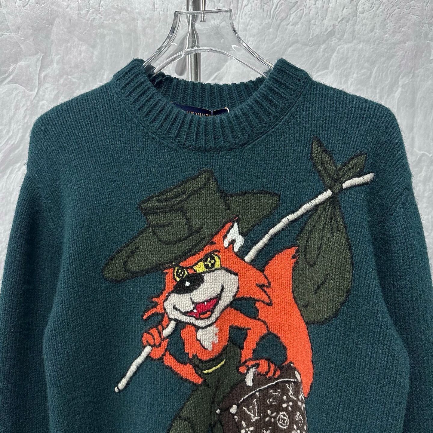 Louis Vuitton Louis Vuitton Fox Logo Sweater Size US M / EU 48-50 / 2 - 2 Thumbnail