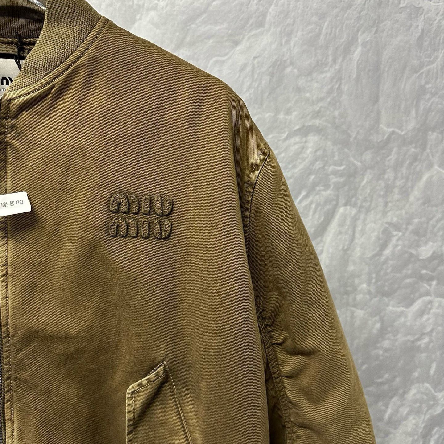 Miu Miu Miu Miu SS24 Embroidered Zip Cotton Coat Size S / US 4 / IT 40 - 4 Thumbnail
