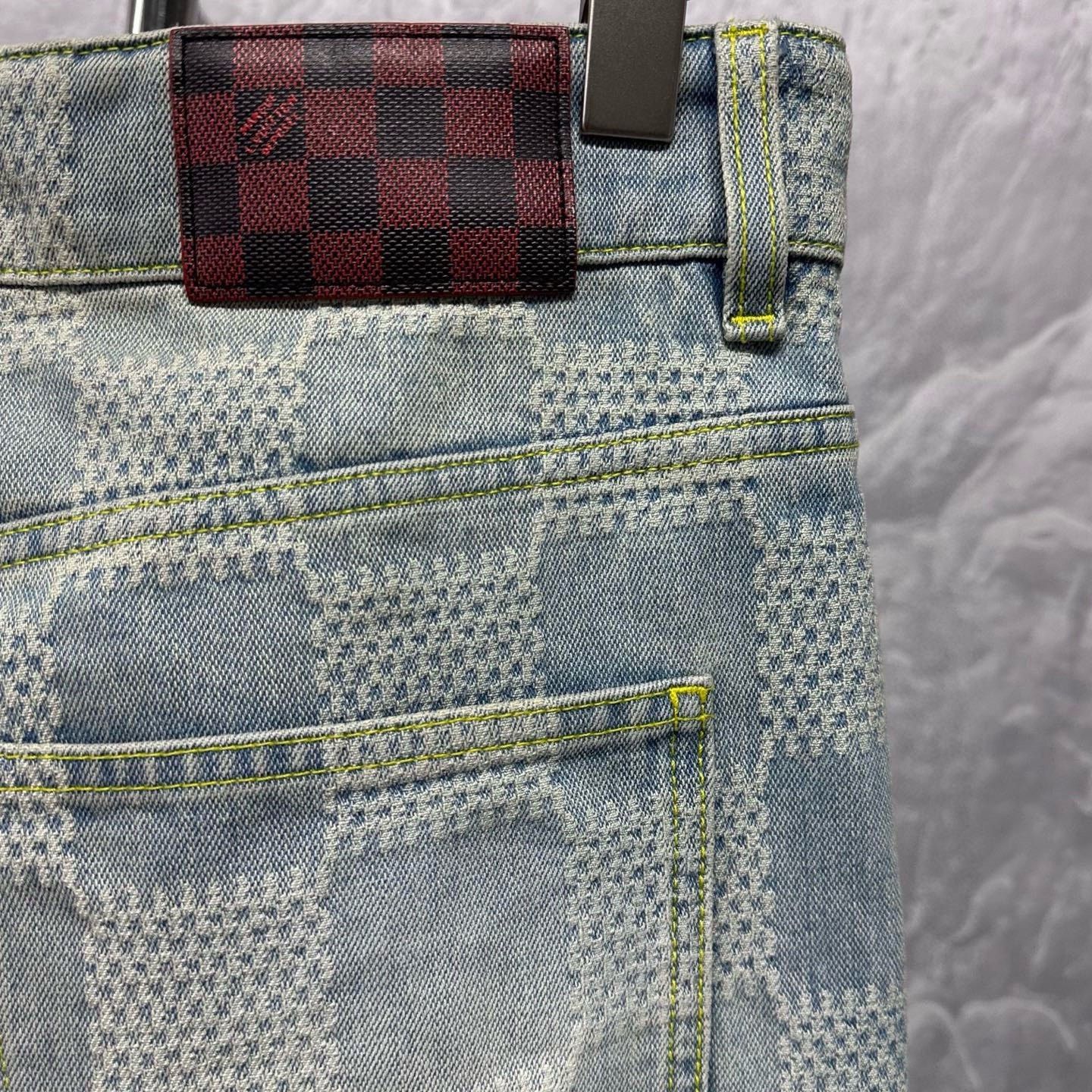 Louis Vuitton Louis Vuitton SS24 Damier Denim Flare Pants Size 30" / US 8 / IT 44 - 3 Thumbnail