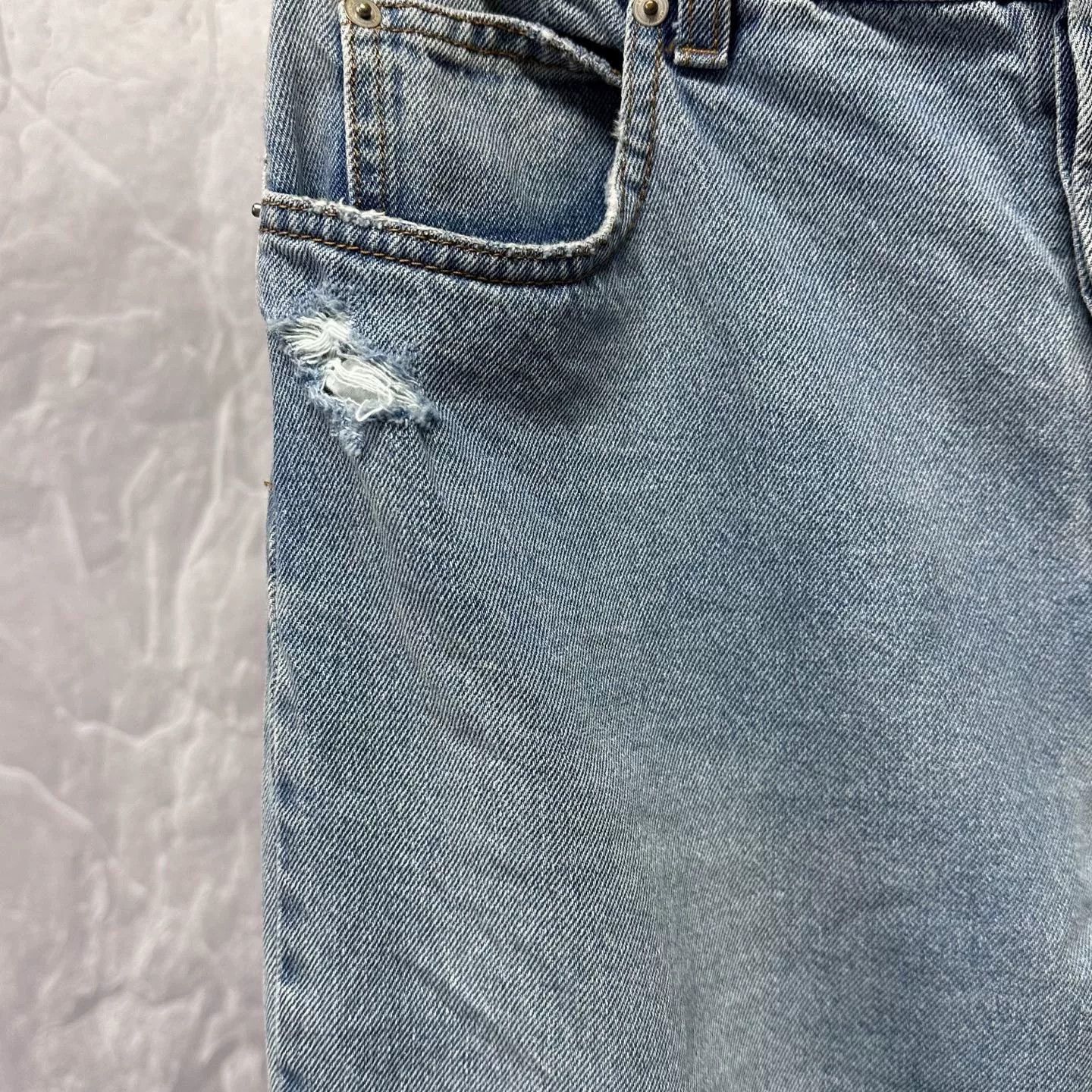 Loewe Loewe Leather Patch Distressed Denim Pants Size US 32 / EU 48 - 4 Thumbnail