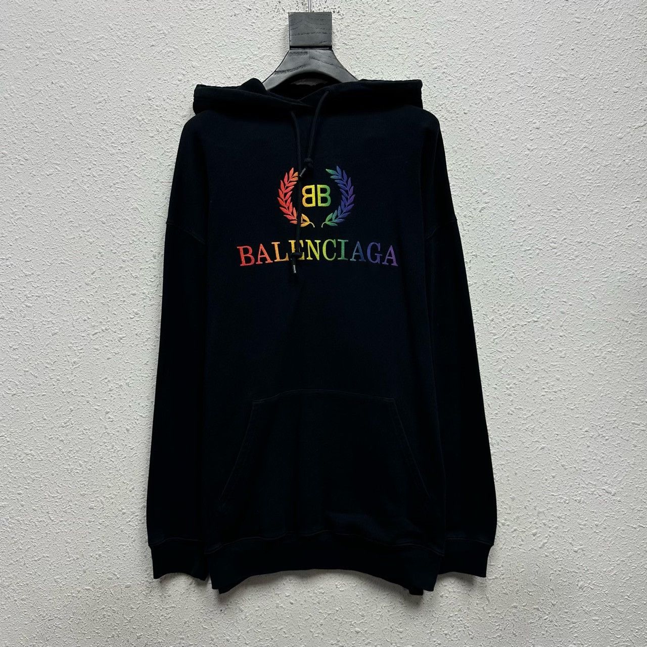 Balenciaga Balenciaga Black Wheat Ear Hoodie Size S / US 4 / IT 40 - 2 Thumbnail