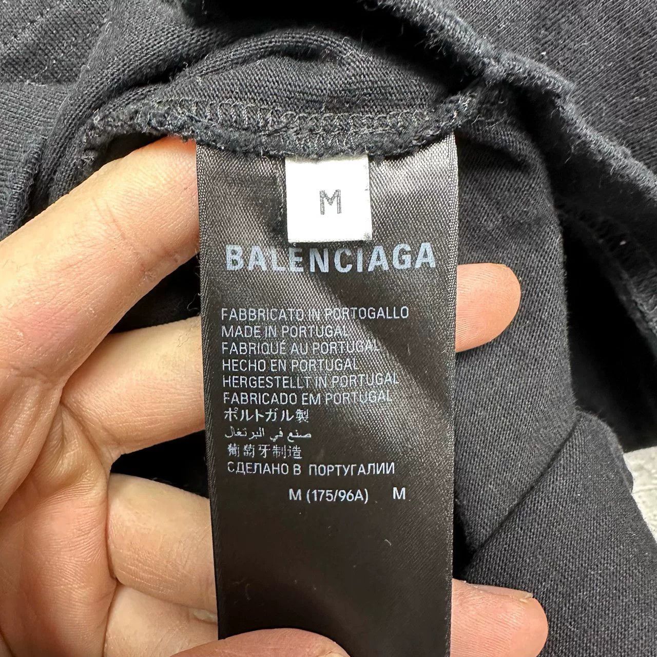 Balenciaga Balenciaga Black Double B Graffiti T-shirt Size US M / EU 48-50 / 2 - 4 Thumbnail