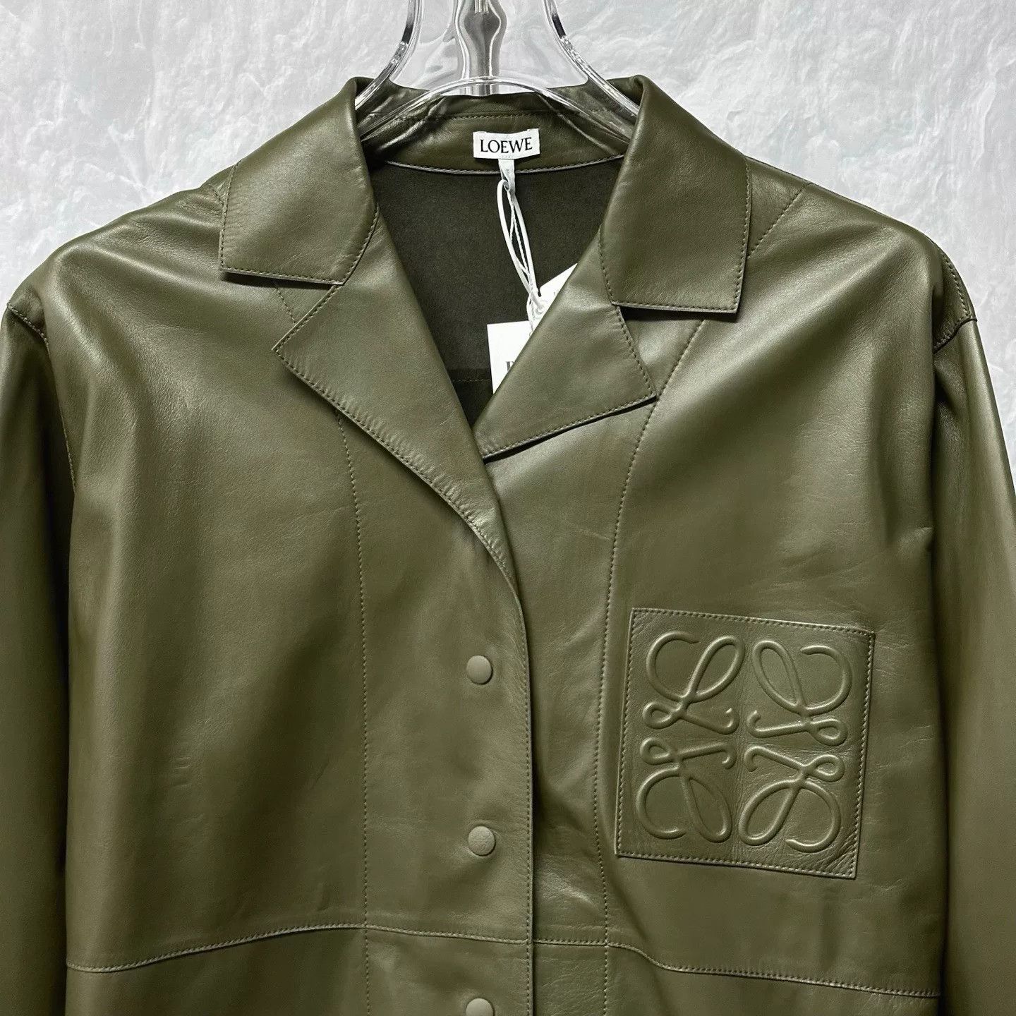 Loewe Loewe Sheepskin Embossed Pocket Shirt Jacket Size XS / US 0-2 / IT 36-38 - 3 Thumbnail