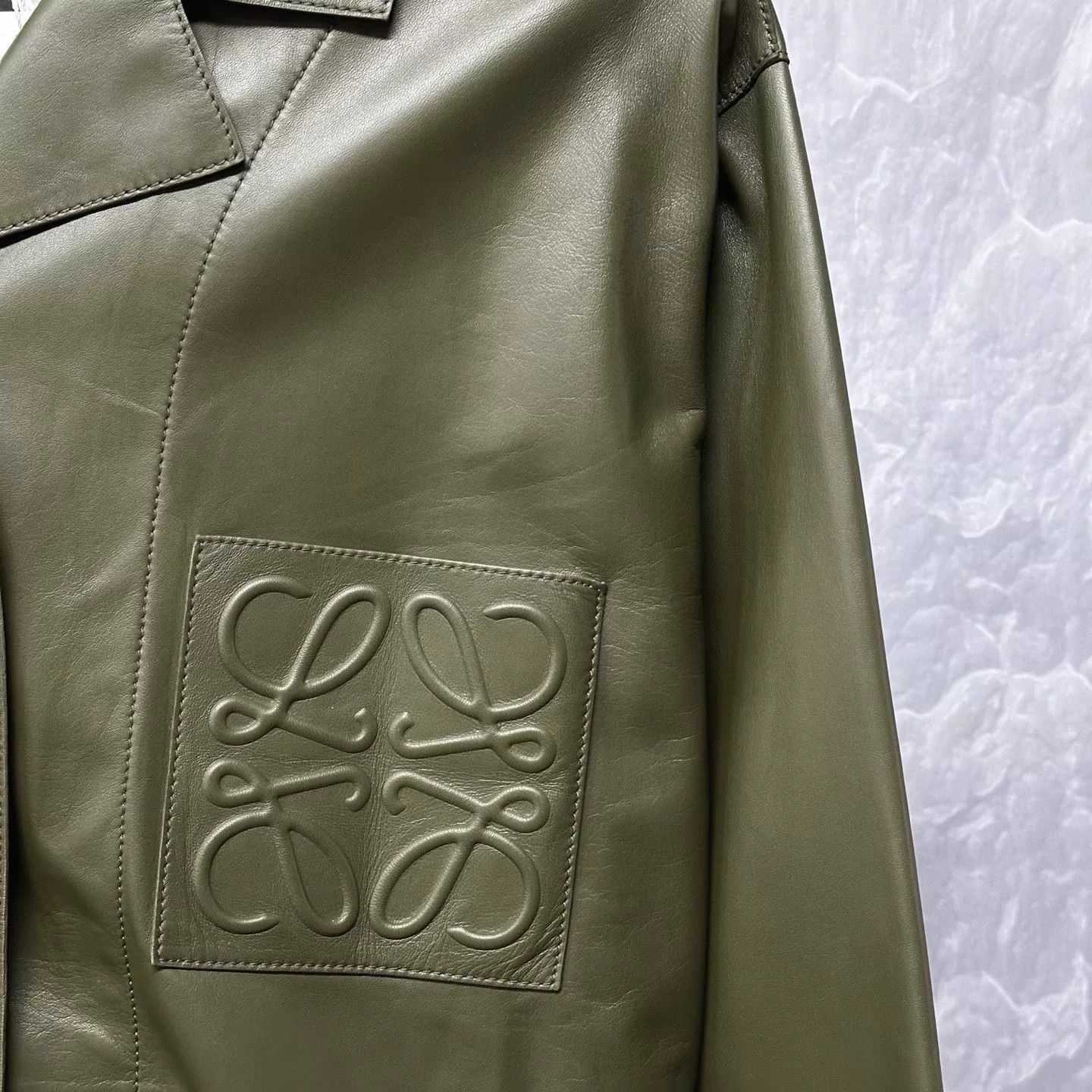 Loewe Loewe Sheepskin Embossed Pocket Shirt Jacket Size XS / US 0-2 / IT 36-38 - 4 Thumbnail