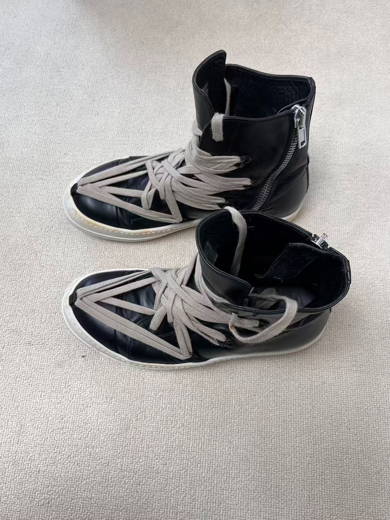 Rick Owens Rick Owens Tecuatl Men's High-Top Sneakers Size US 8 / EU 41 - 3 Thumbnail