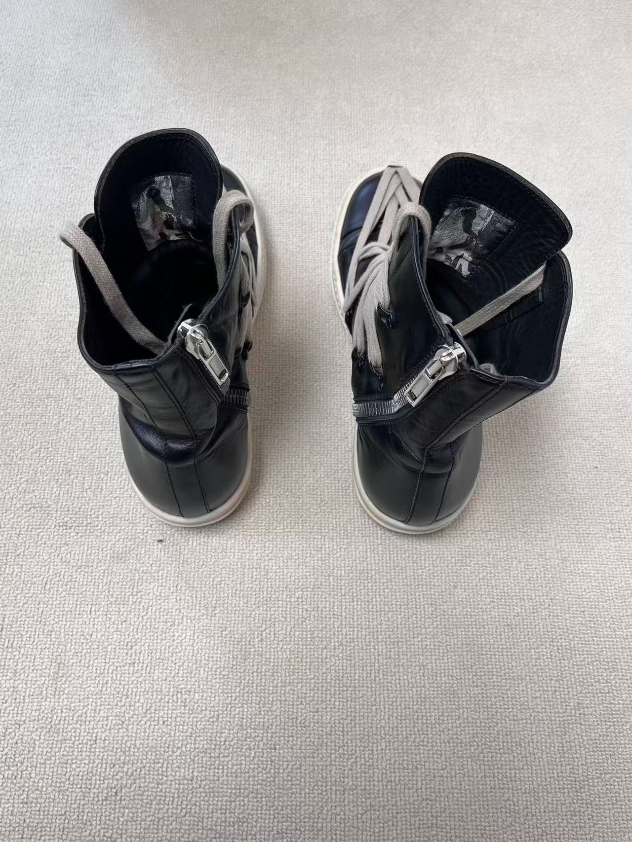 Rick Owens Rick Owens Tecuatl Men's High-Top Sneakers Size US 8 / EU 41 - 4 Thumbnail