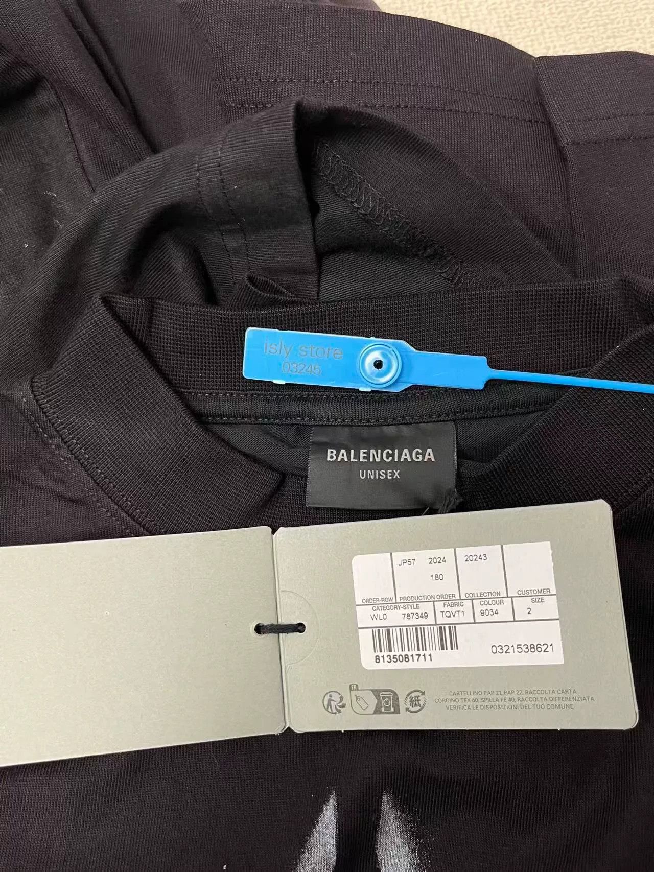 Balenciaga Balenciaga Men's Logo Print Crewneck T-Shirt Size US M / EU 48-50 / 2 - 5 Thumbnail