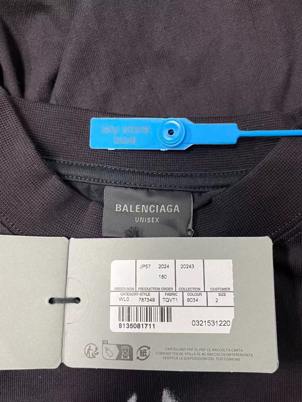 Balenciaga Balenciaga Men's Logo Print Crewneck T-Shirt Size US M / EU 48-50 / 2 - 7 Thumbnail