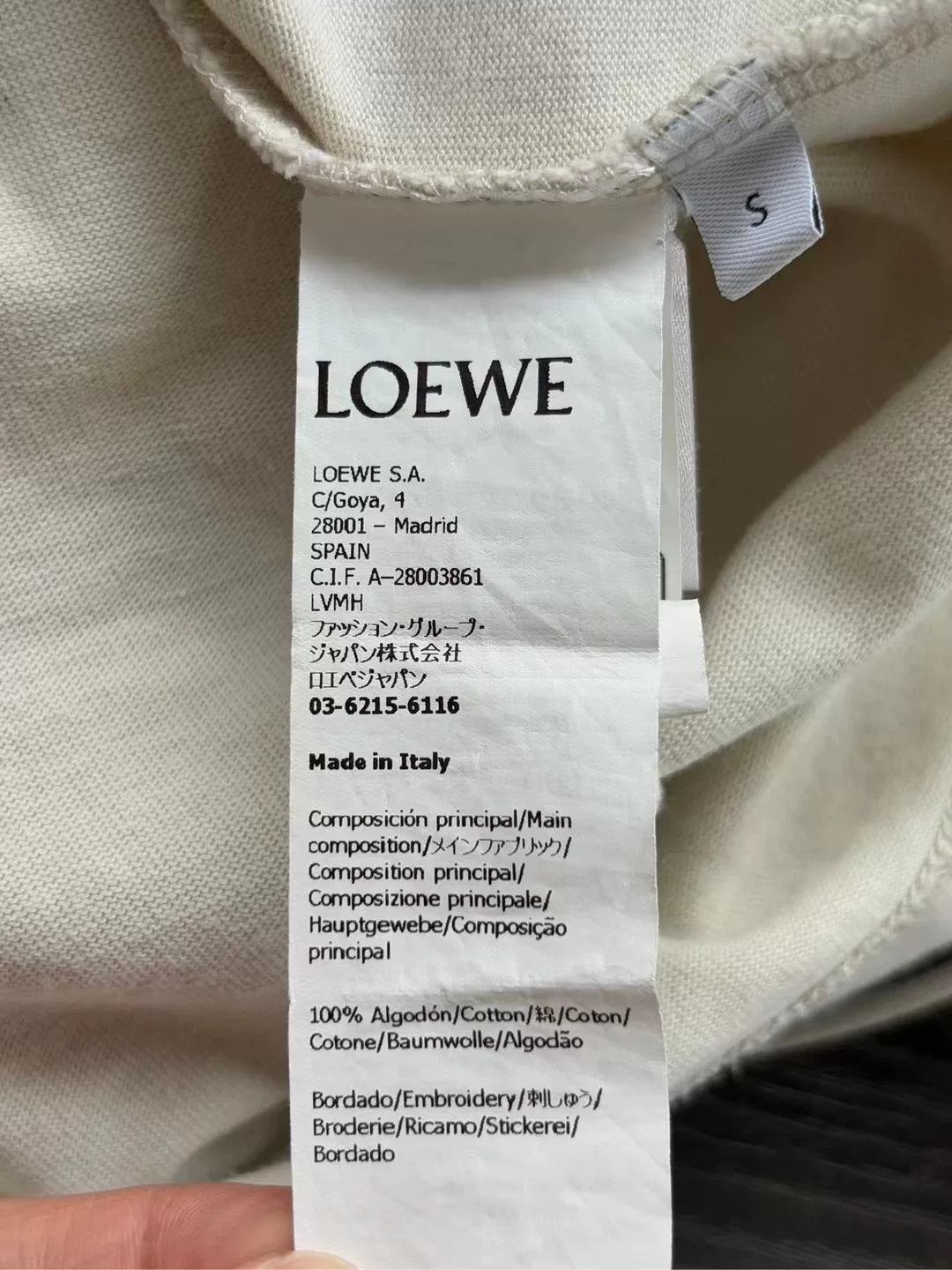 Loewe Loewe Chest Embroidered Short Sleeve Size US S / EU 44-46 / 1 - 4 Thumbnail