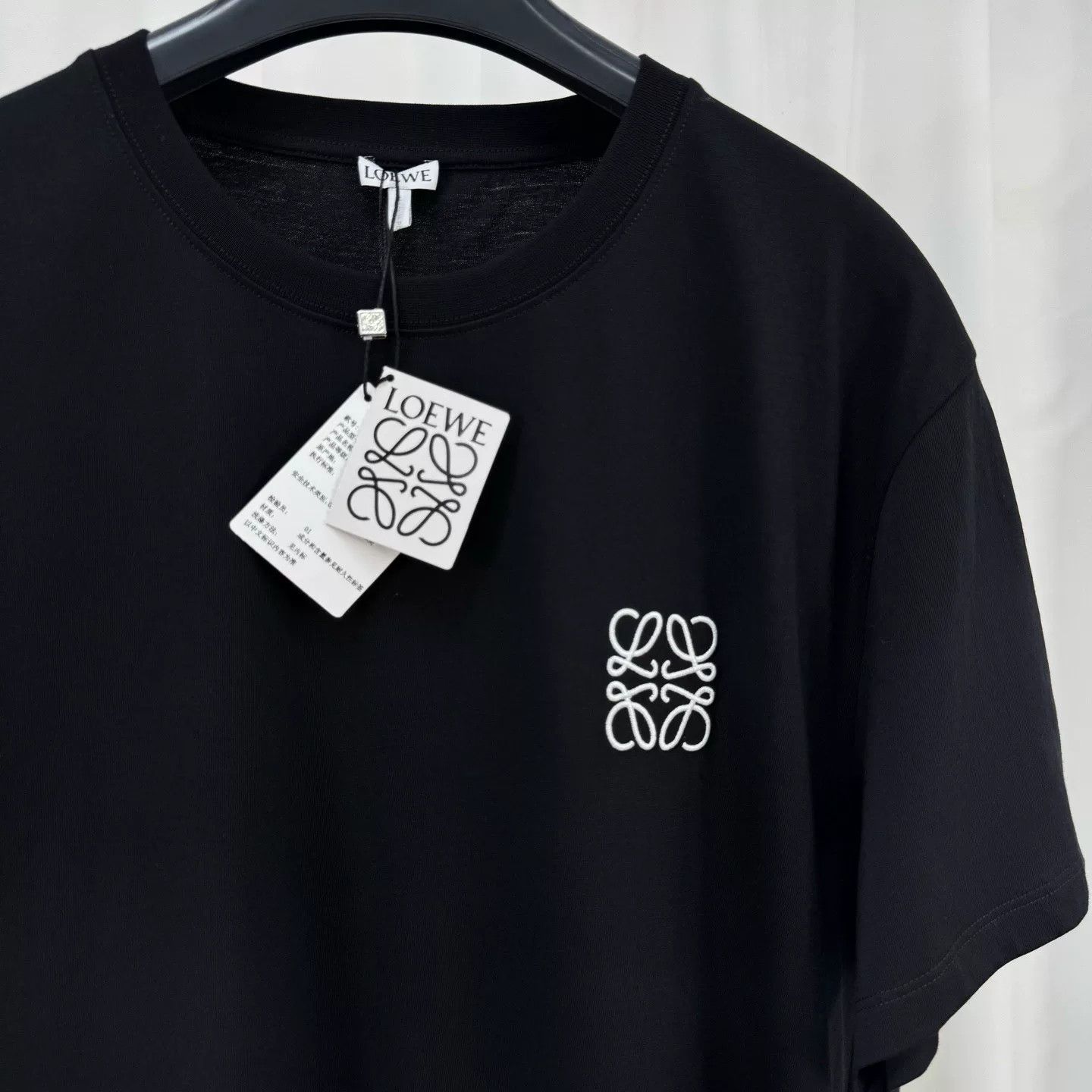 Loewe Loewe Black Embroidered Logo Short Sleeve Size US M / EU 48-50 / 2 - 3 Thumbnail