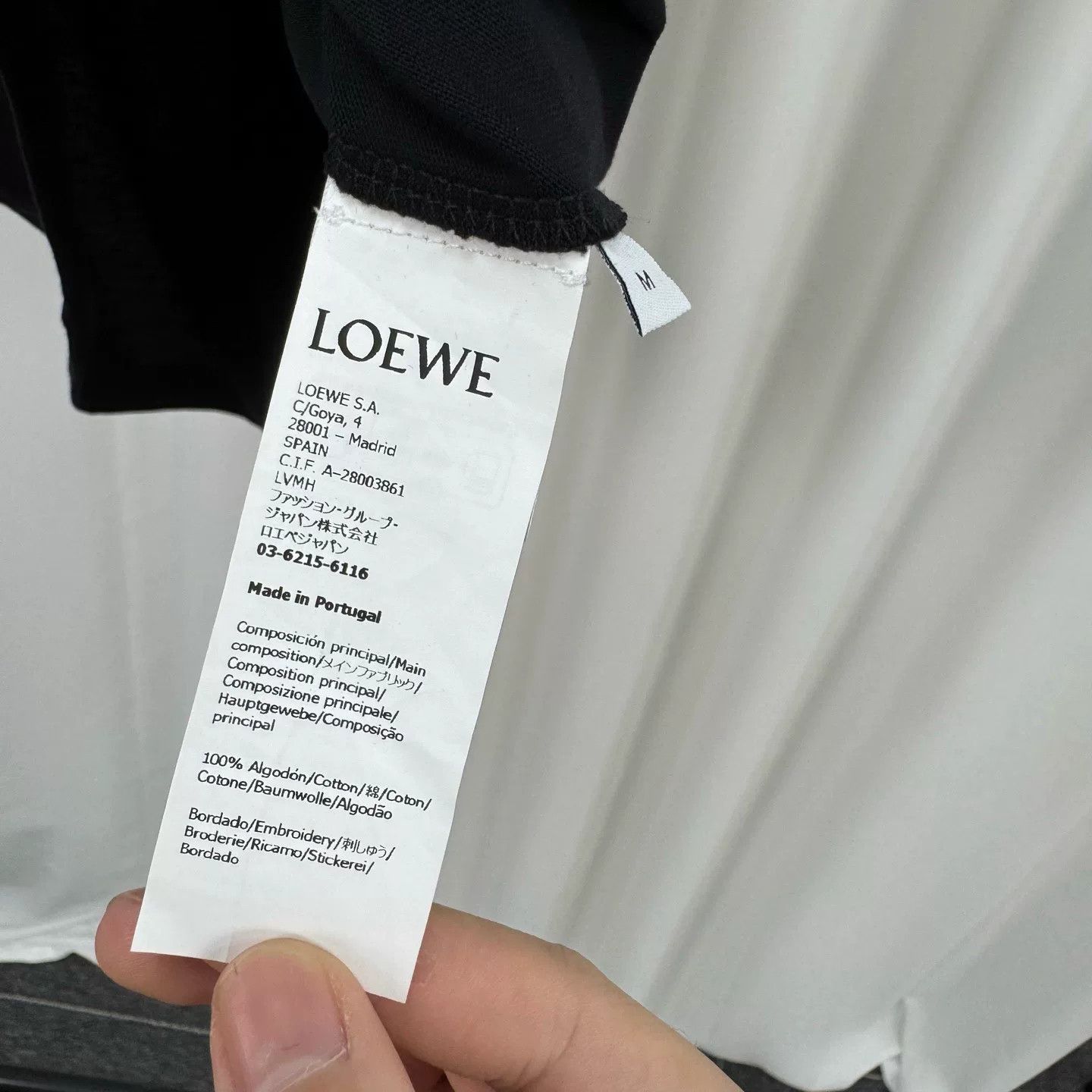 Loewe Loewe Black Embroidered Logo Short Sleeve Size US M / EU 48-50 / 2 - 6 Thumbnail