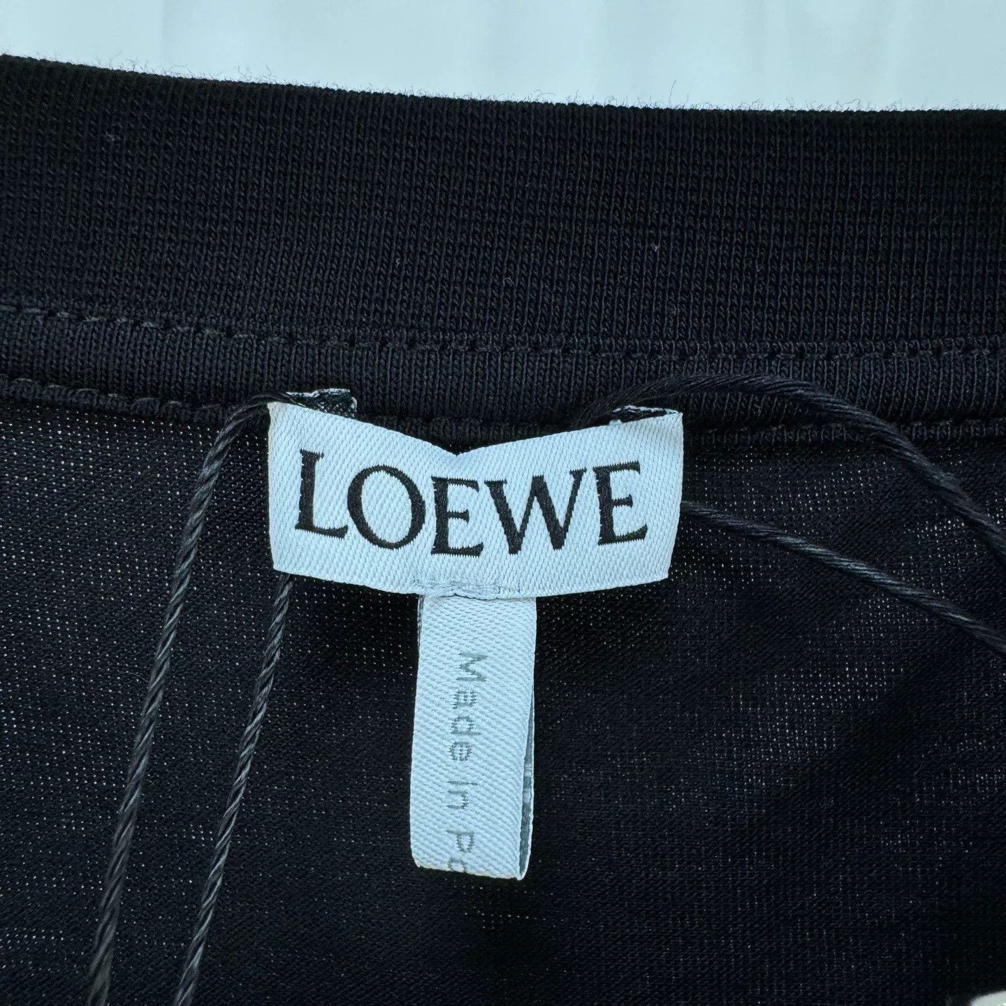 Loewe Loewe Black Embroidered Logo Short Sleeve Size US M / EU 48-50 / 2 - 5 Thumbnail