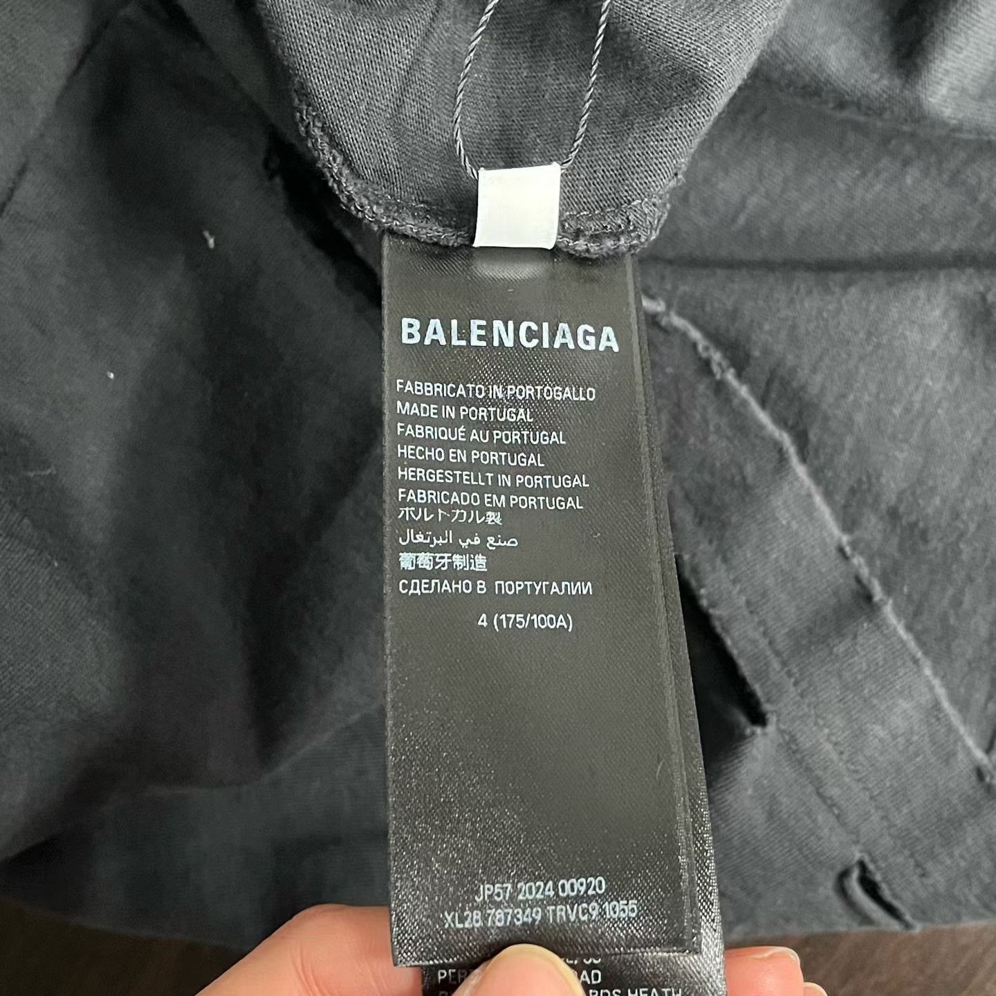 Balenciaga Balenciaga New Destroyed Earth Short-Sleeve Size US XL / EU 56 / 4 - 4 Thumbnail