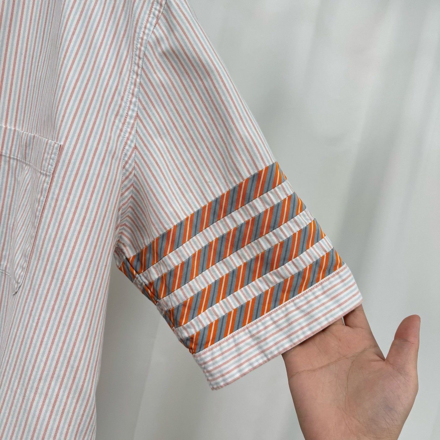 Thom Browne Thom Browne 25SS Striped Four-Bar Short Shirt Size US XL / EU 56 / 4 - 4 Thumbnail