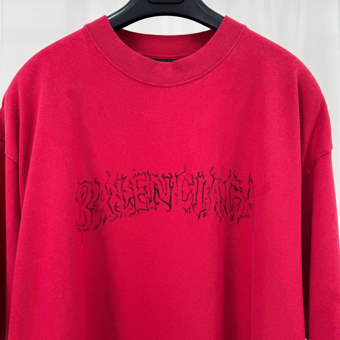 Balenciaga Balenciaga Flame Burst Letter Short-Sleeve Size US M / EU 48-50 / 2 - 3 Thumbnail