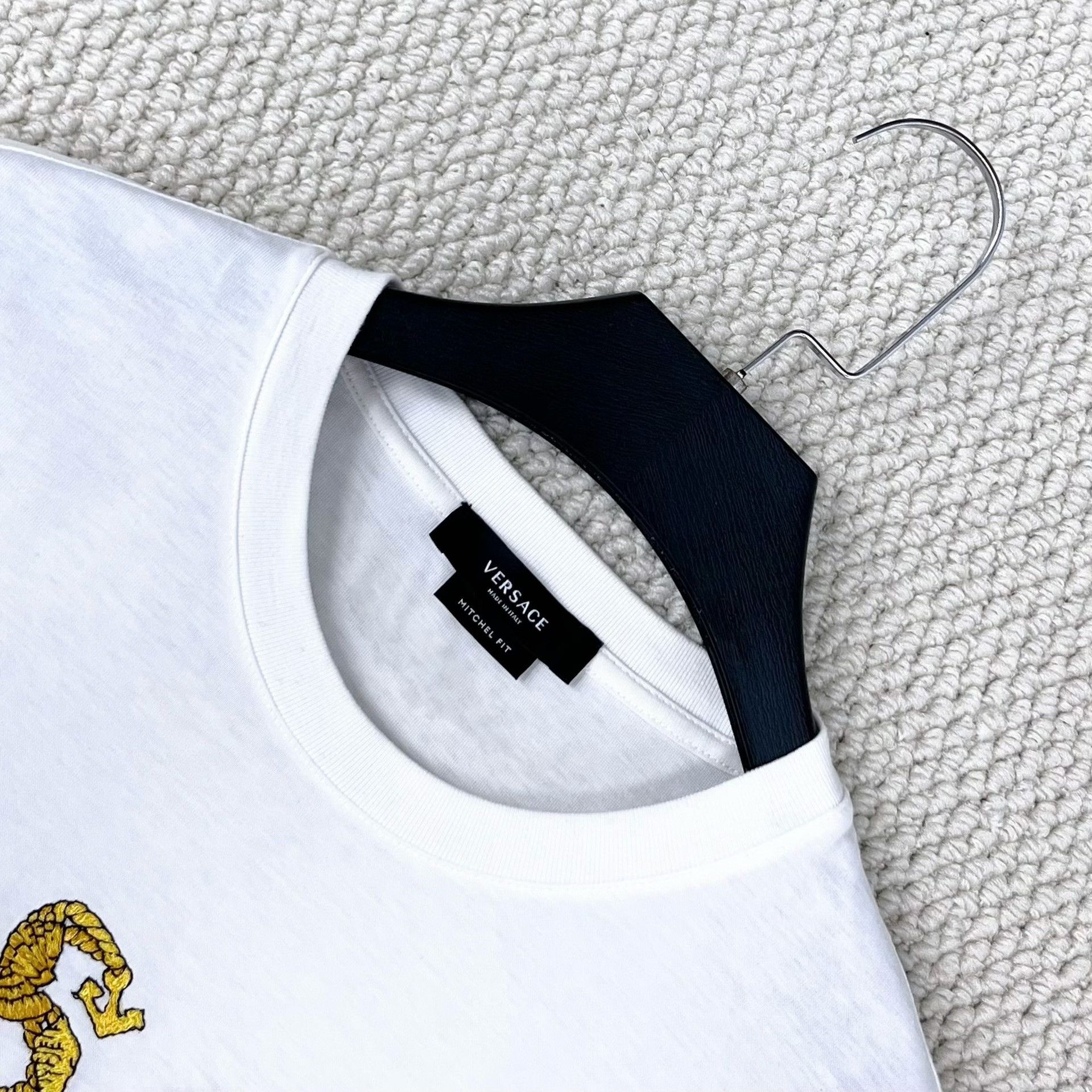 Versace Versace Baroque Embroidered Logo Short Sleeve Size US M / EU 48-50 / 2 - 3 Thumbnail