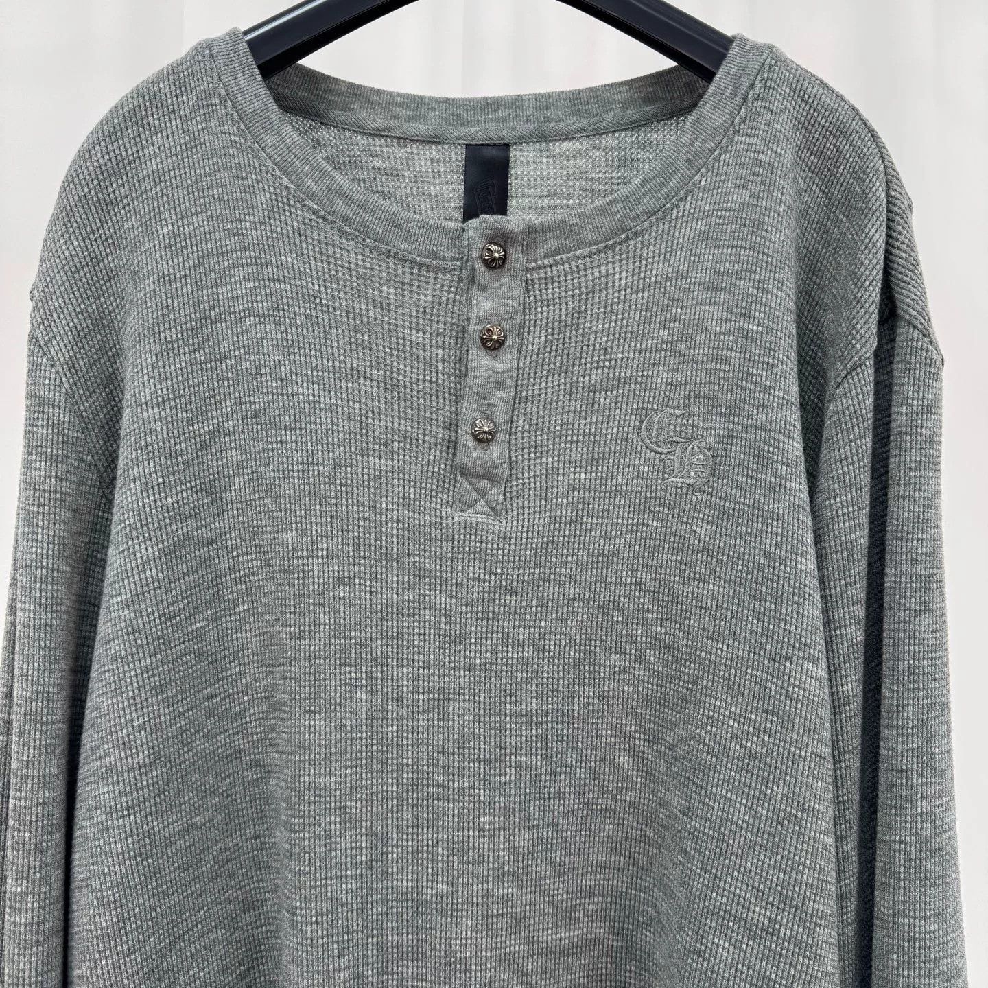 Chrome Hearts Chrome Hearts Embroidered Waffle Knit Longsleeve Size US XL / EU 56 / 4 - 3 Thumbnail