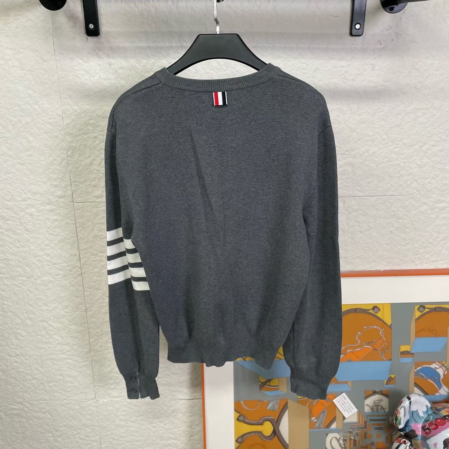 Thom Browne Thom Browne TB Gray Sweater Size US L / EU 52-54 / 3 - 2 Thumbnail
