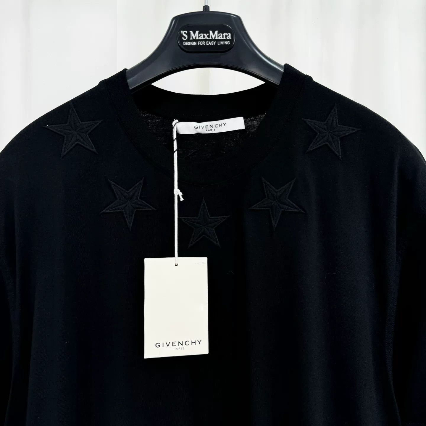 Givenchy Givenchy Black Five-Star Embroidered T-Shirt Size US S / EU 44-46 / 1 - 3 Thumbnail