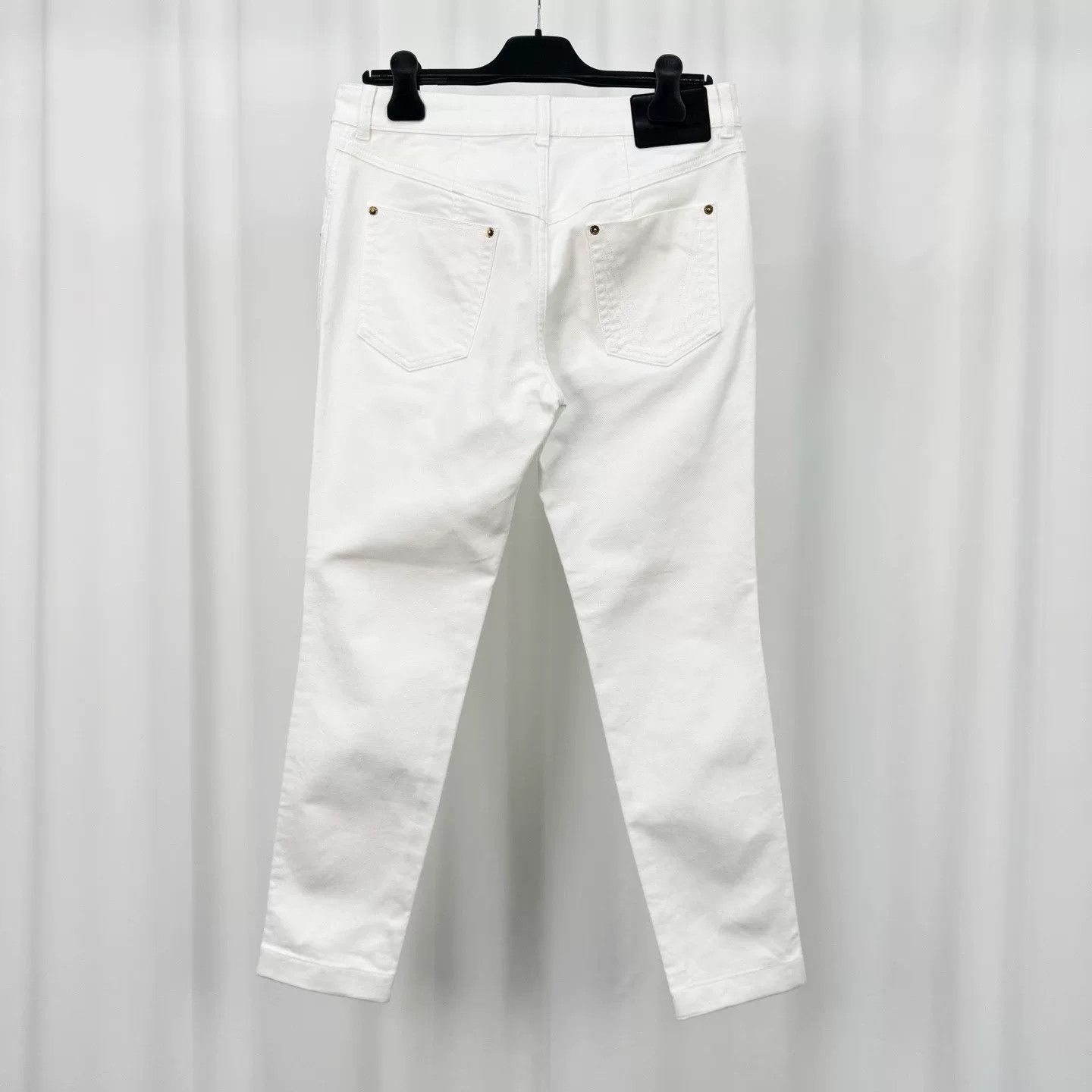 Louis Vuitton Louis Vuitton White Monogram Denim Pants Size US 28 / EU 44 - 2 Thumbnail