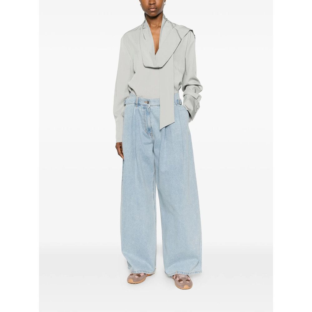 System System BLUE Denim - Wide-Leg Jeans Size 27" / US 4 / IT 40 - 3 Thumbnail