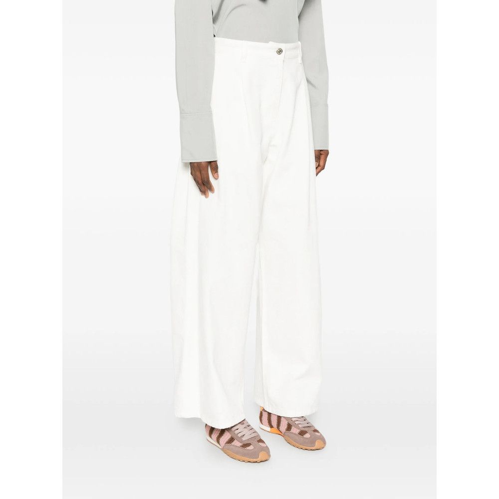 System System WHITE Denim - Wide-Leg Jeans Size 34" / US 12 / IT 48 - 5 Thumbnail