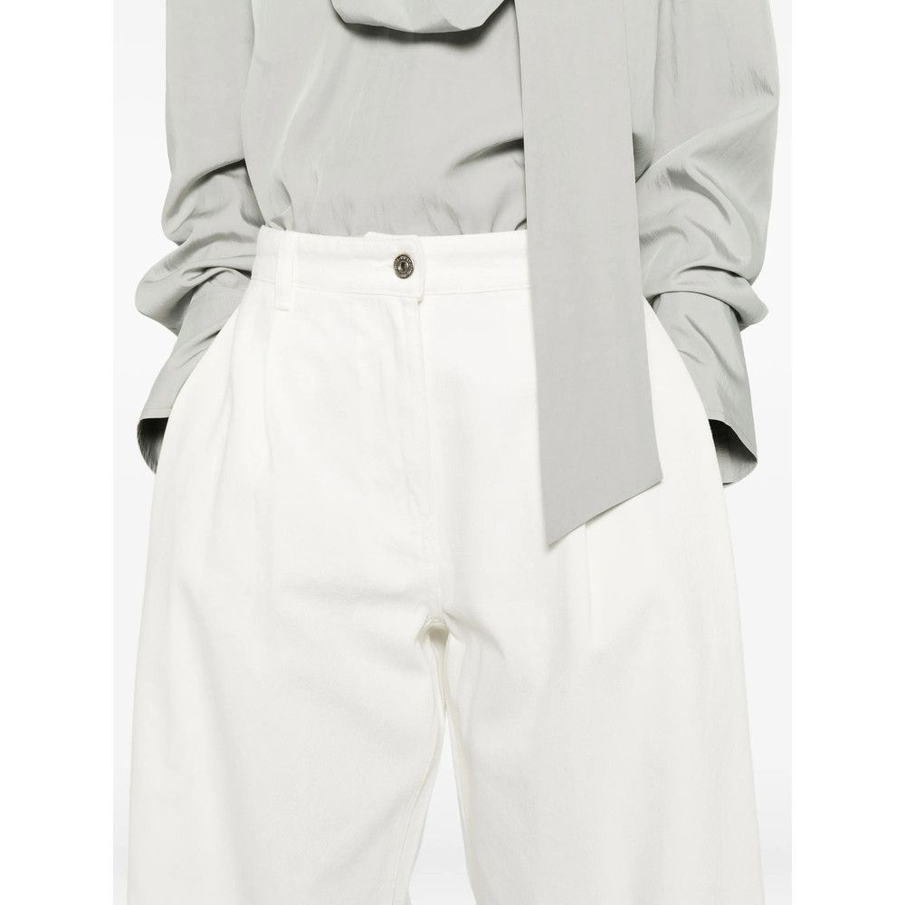 System System WHITE Denim - Wide-Leg Jeans Size 34" / US 12 / IT 48 - 4 Thumbnail