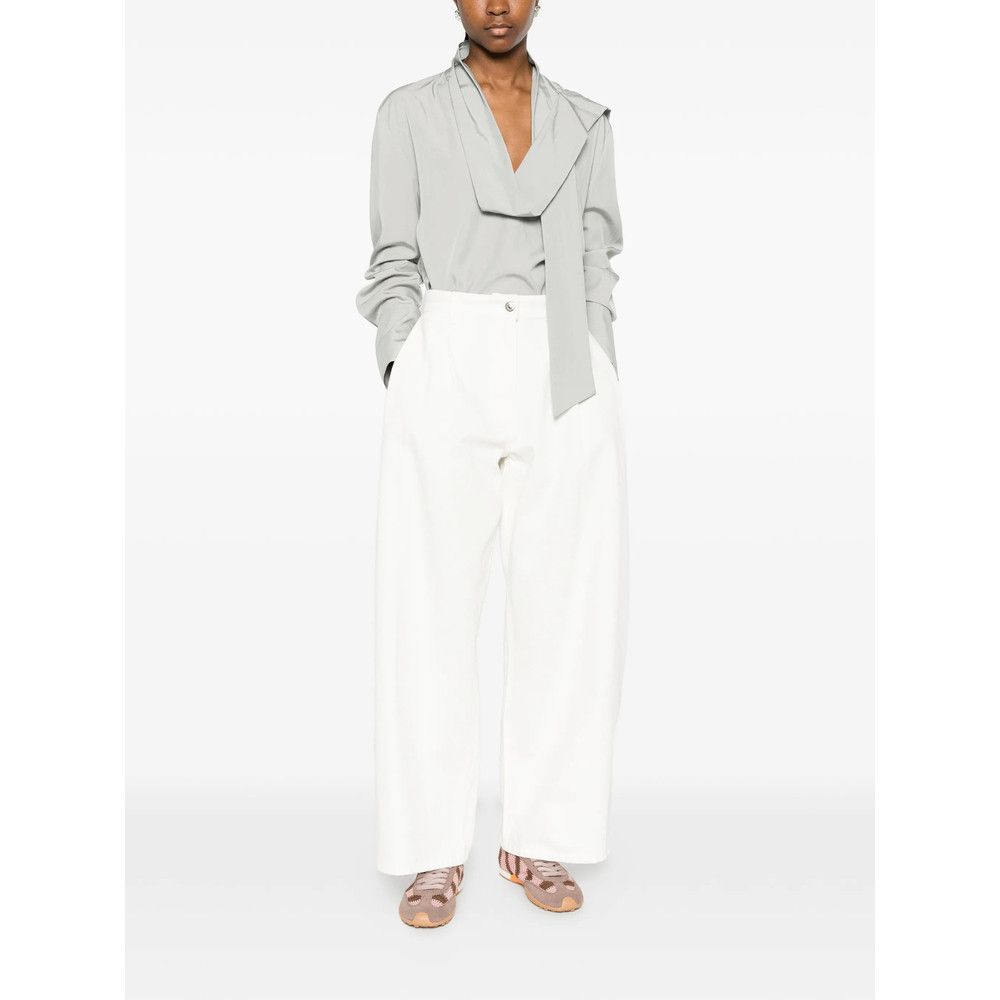 System System WHITE Denim - Wide-Leg Jeans Size 27" / US 4 / IT 40 - 2 Thumbnail