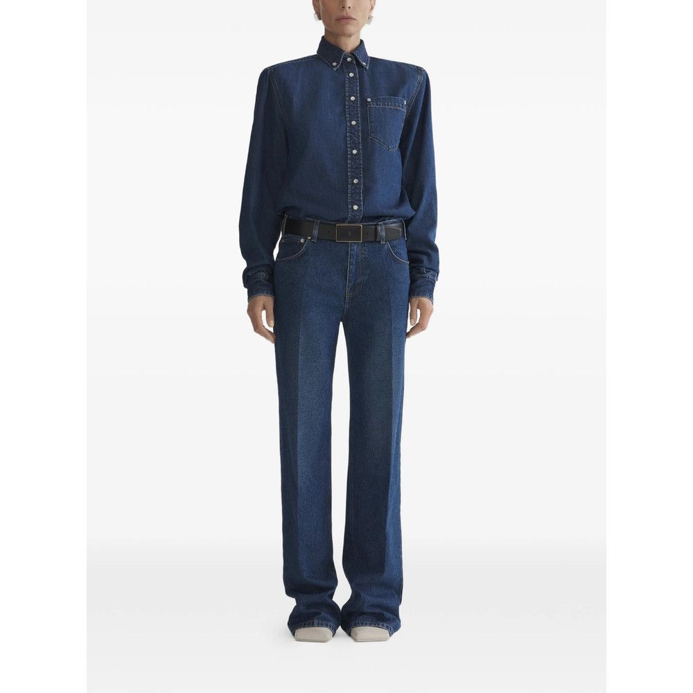 Mugler Mugler BLUE Tops - Shirts Size S / US 4 / IT 40 - 4 Thumbnail