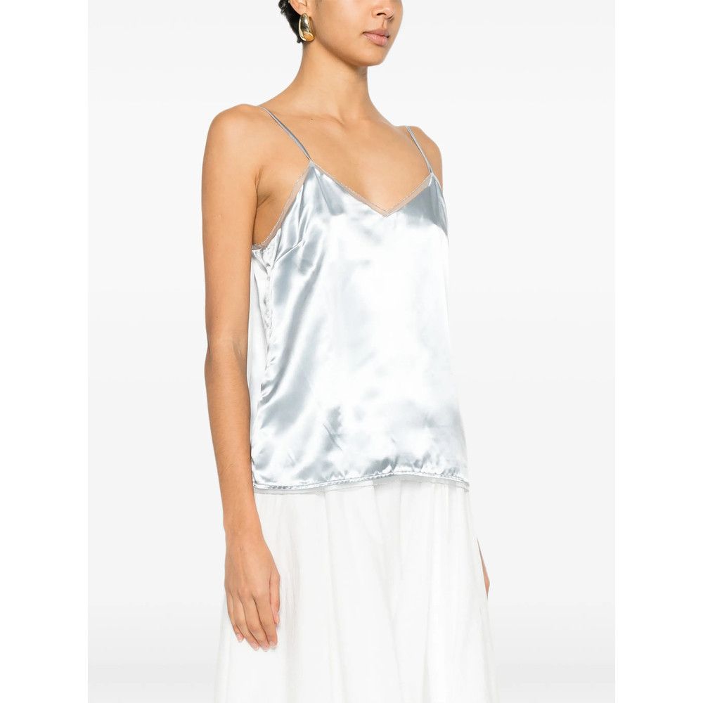 Fabiana Filippi Fabiana Filippi BLUE Tops - Vests & Tank Tops Size M / US 6-8 / IT 42-44 - 4 Thumbnail