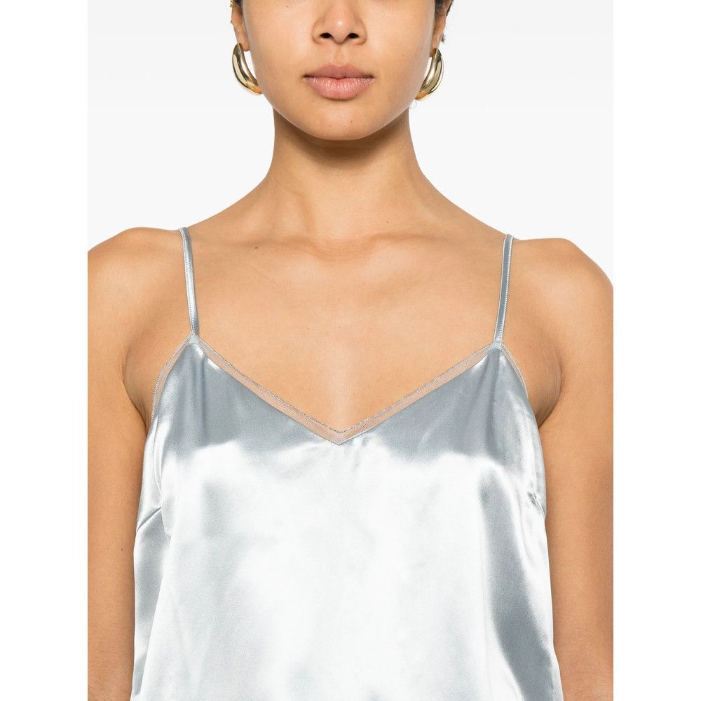 Fabiana Filippi Fabiana Filippi BLUE Tops - Vests & Tank Tops Size L / US 10 / IT 46 - 2 Thumbnail