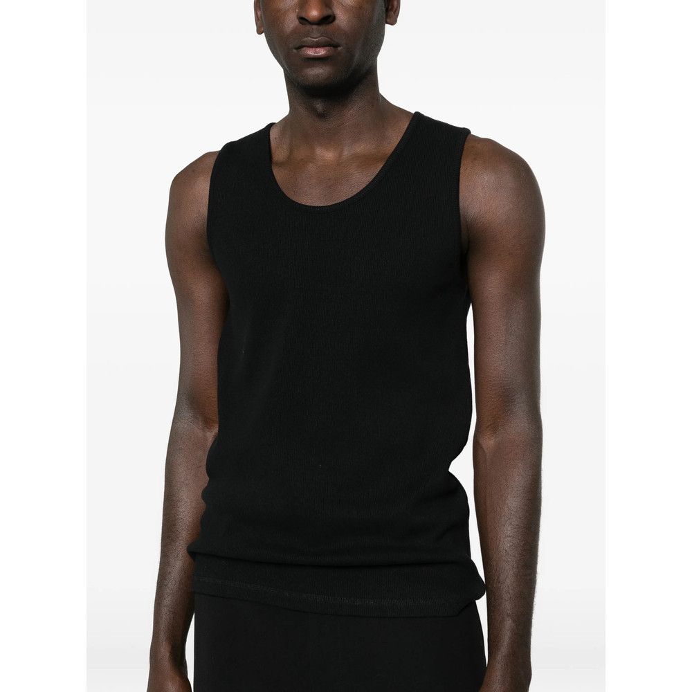 Lemaire Lemaire BLACK T-Shirts & Vests - Vests & Tanks Size US M / EU 48-50 / 2 - 2 Thumbnail