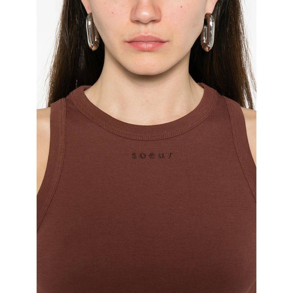 Soeur Soeur BROWN Tops - Vests & Tank Tops Size S / US 4 / IT 40 - 3 Thumbnail