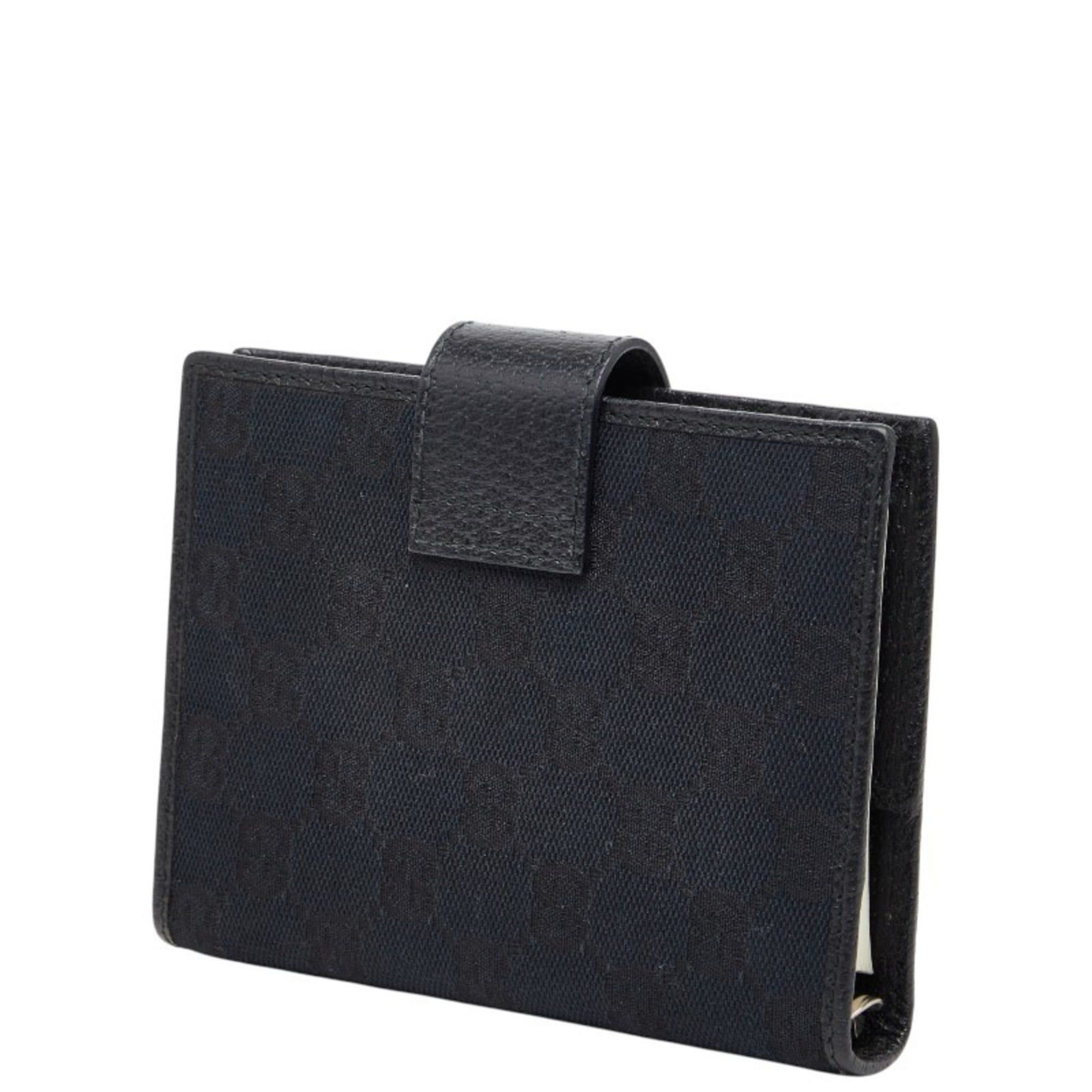 Gucci Gucci GG Canvas - Notebook/Planner Cover 115240 Black Leather Women's GUCCI Size ONE SIZE - 2 Thumbnail