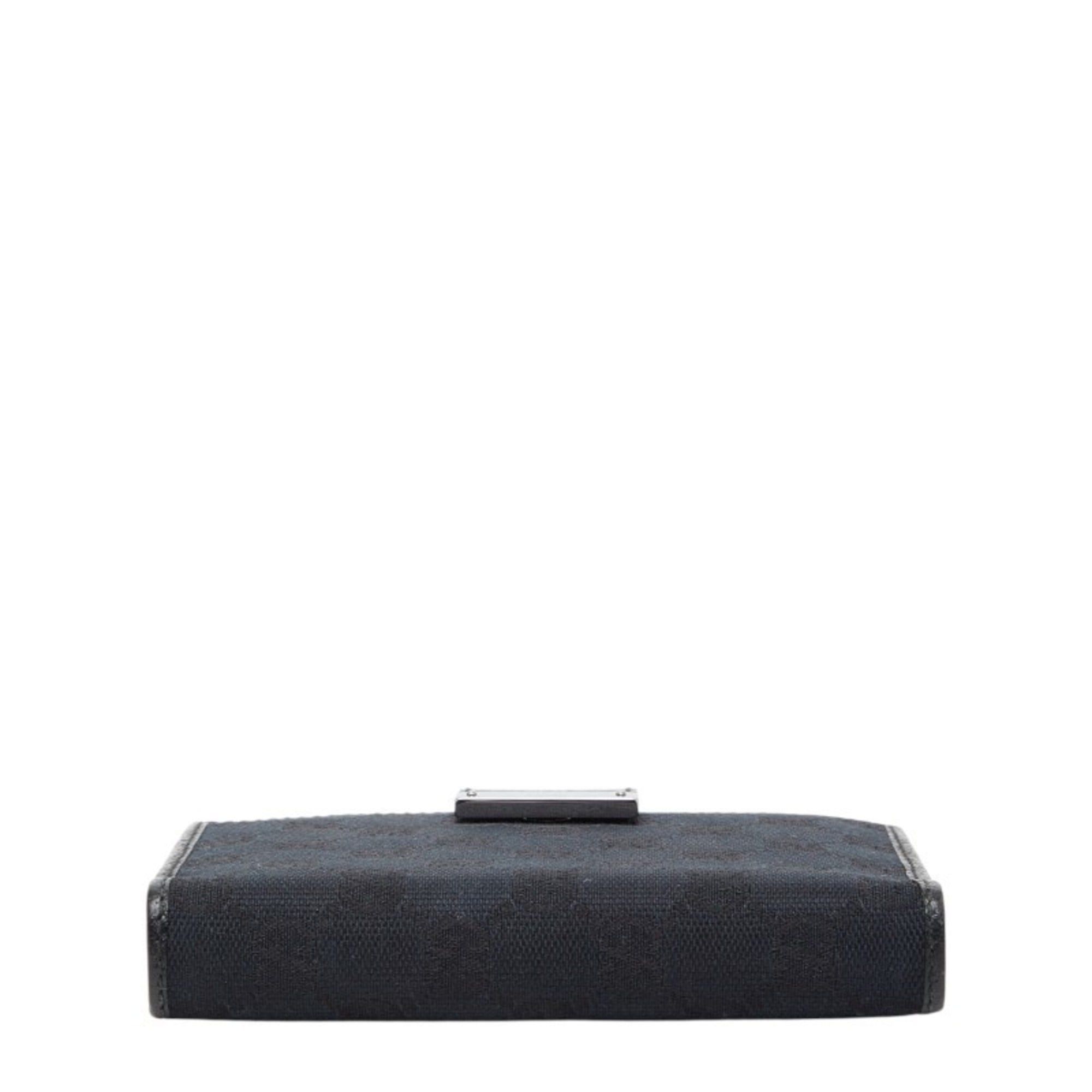 Gucci Gucci GG Canvas - Notebook/Planner Cover 115240 Black Leather Women's GUCCI Size ONE SIZE - 3 Thumbnail