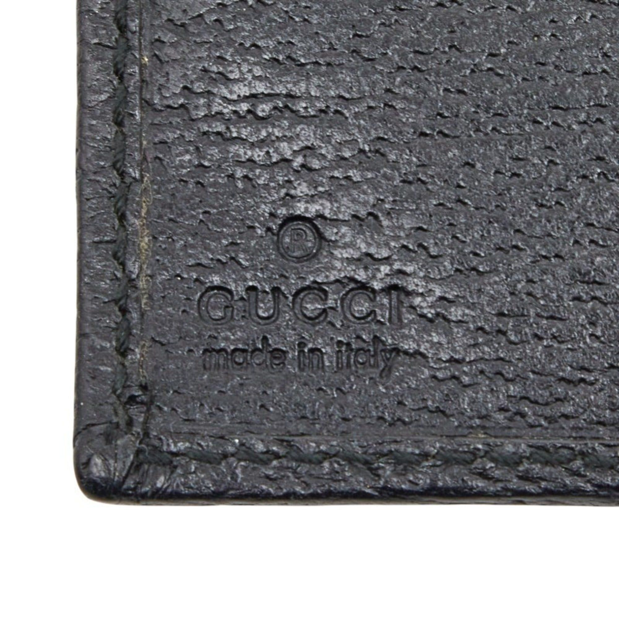 Gucci Gucci GG Canvas - Notebook/Planner Cover 115240 Black Leather Women's GUCCI Size ONE SIZE - 7 Thumbnail