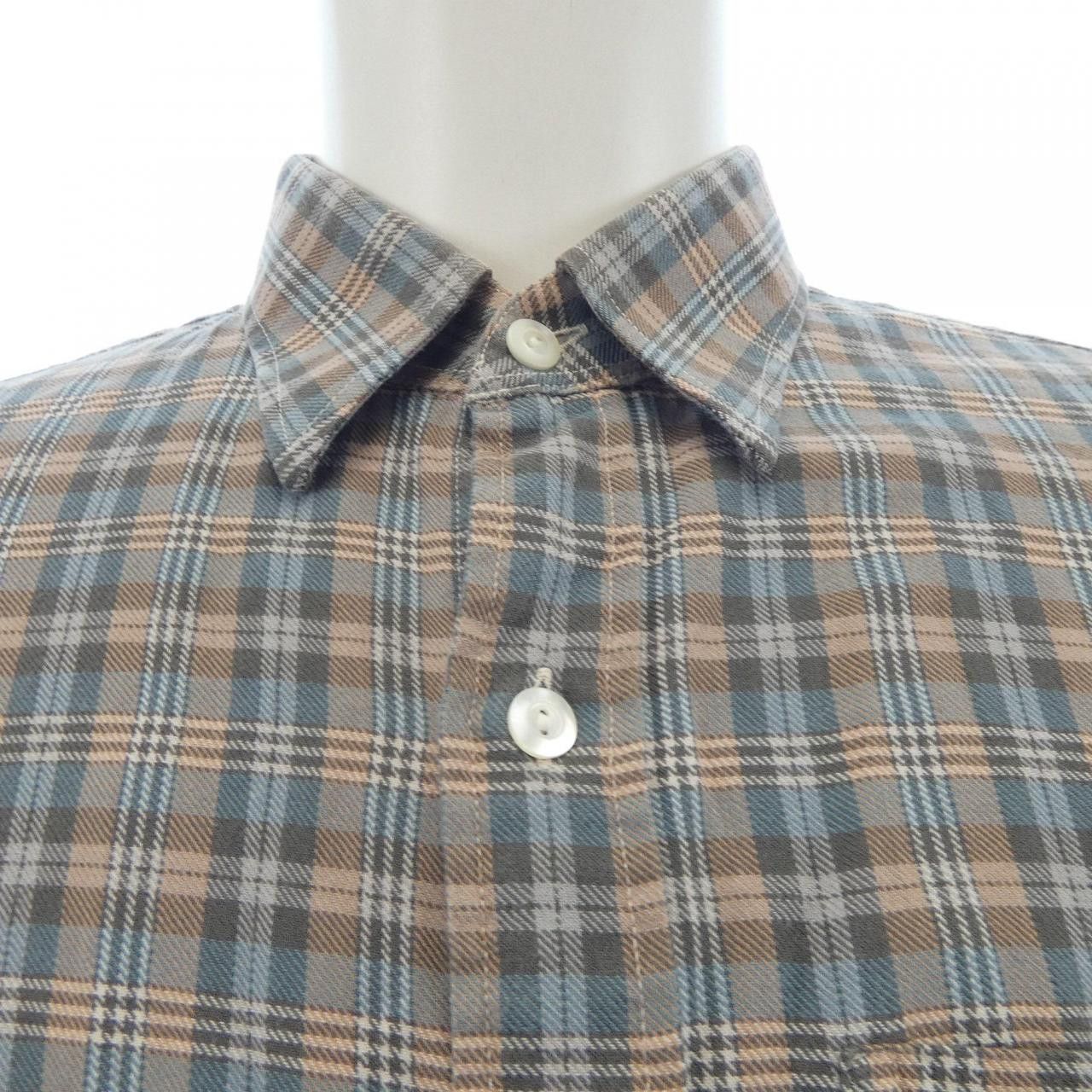 Ralph Lauren Ralph Lauren Double RL Checked Cotton Shirt Textile Dress Shirt DUTY FREE for USA Size ONE SIZE - 5 Thumbnail