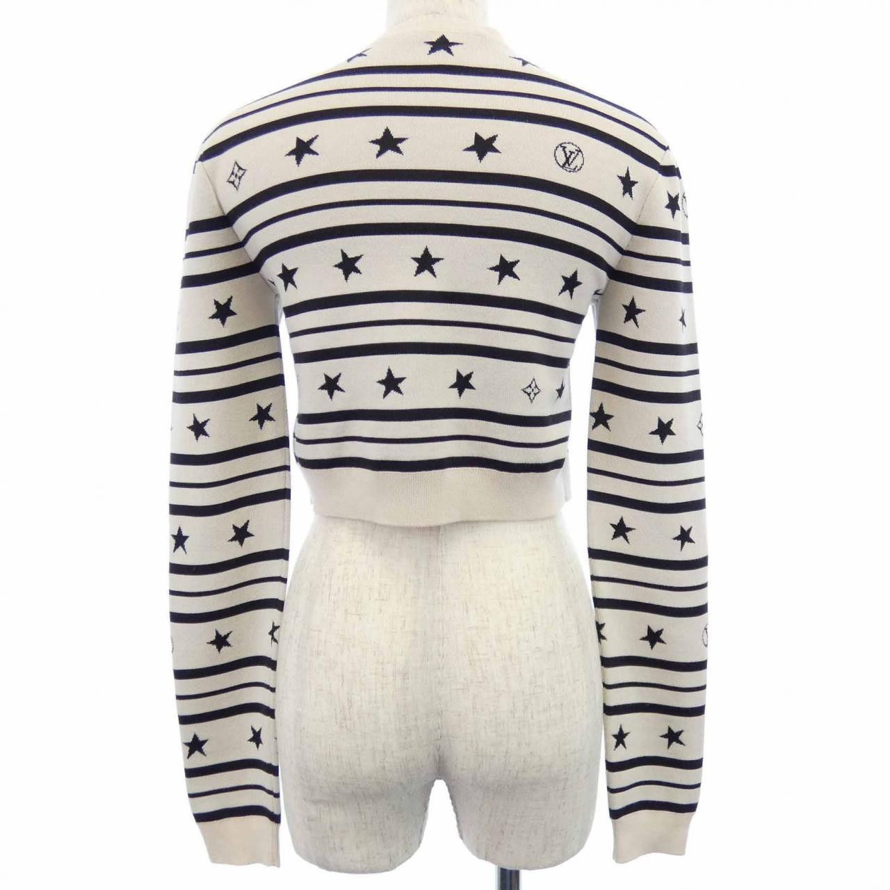 Louis Vuitton Louis Vuitton Louis Vuitton LV Summer Stardust Cropped Cardigan Textile Tops FNKC06PN0 DUTY FREE for USA Size ONE SIZE - 2 Thumbnail