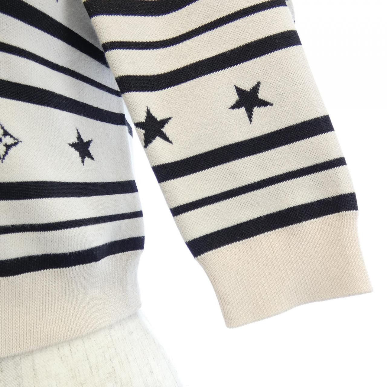 Louis Vuitton Louis Vuitton Louis Vuitton LV Summer Stardust Cropped Cardigan Textile Tops FNKC06PN0 DUTY FREE for USA Size ONE SIZE - 6 Thumbnail