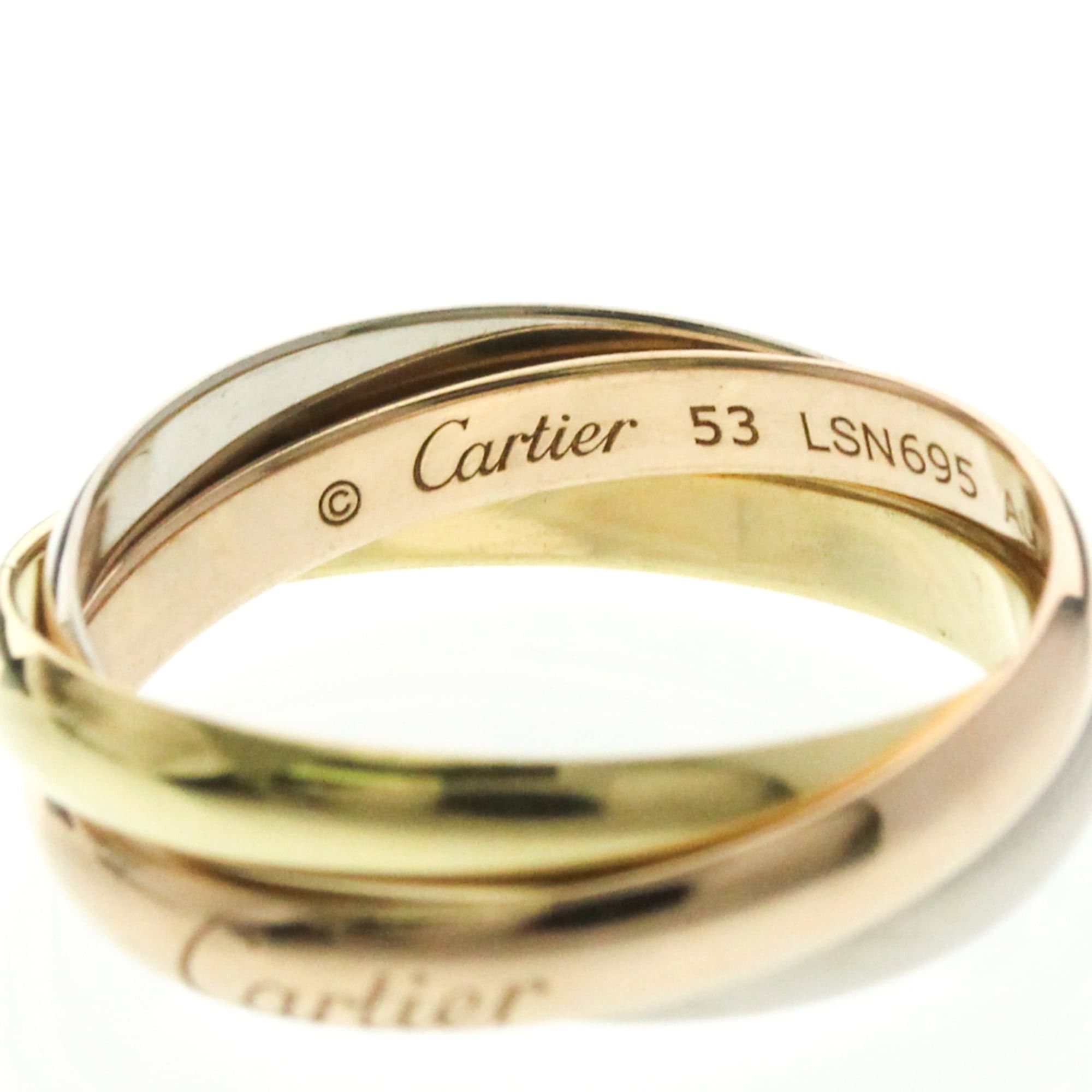Cartier Cartier Trinity Yellow Gold (18K),Pink Gold (18K),White Gold (18K) Fashion No Stone Band Ring Gold Size ONE SIZE - 7 Thumbnail