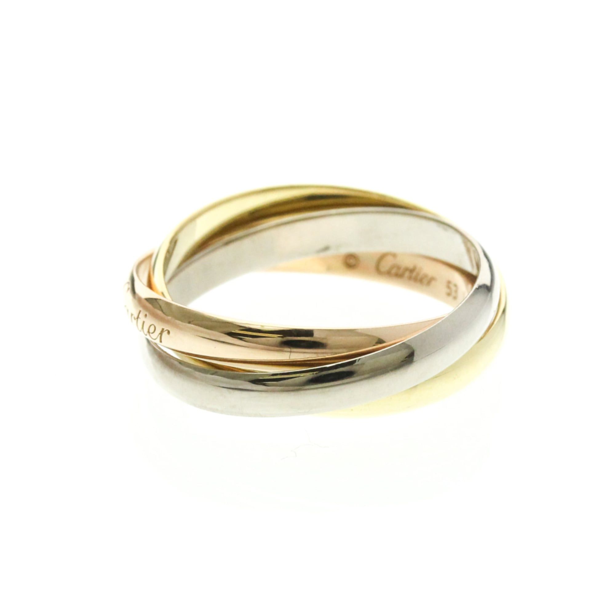 Cartier Cartier Trinity Yellow Gold (18K),Pink Gold (18K),White Gold (18K) Fashion No Stone Band Ring Gold Size ONE SIZE - 2 Thumbnail