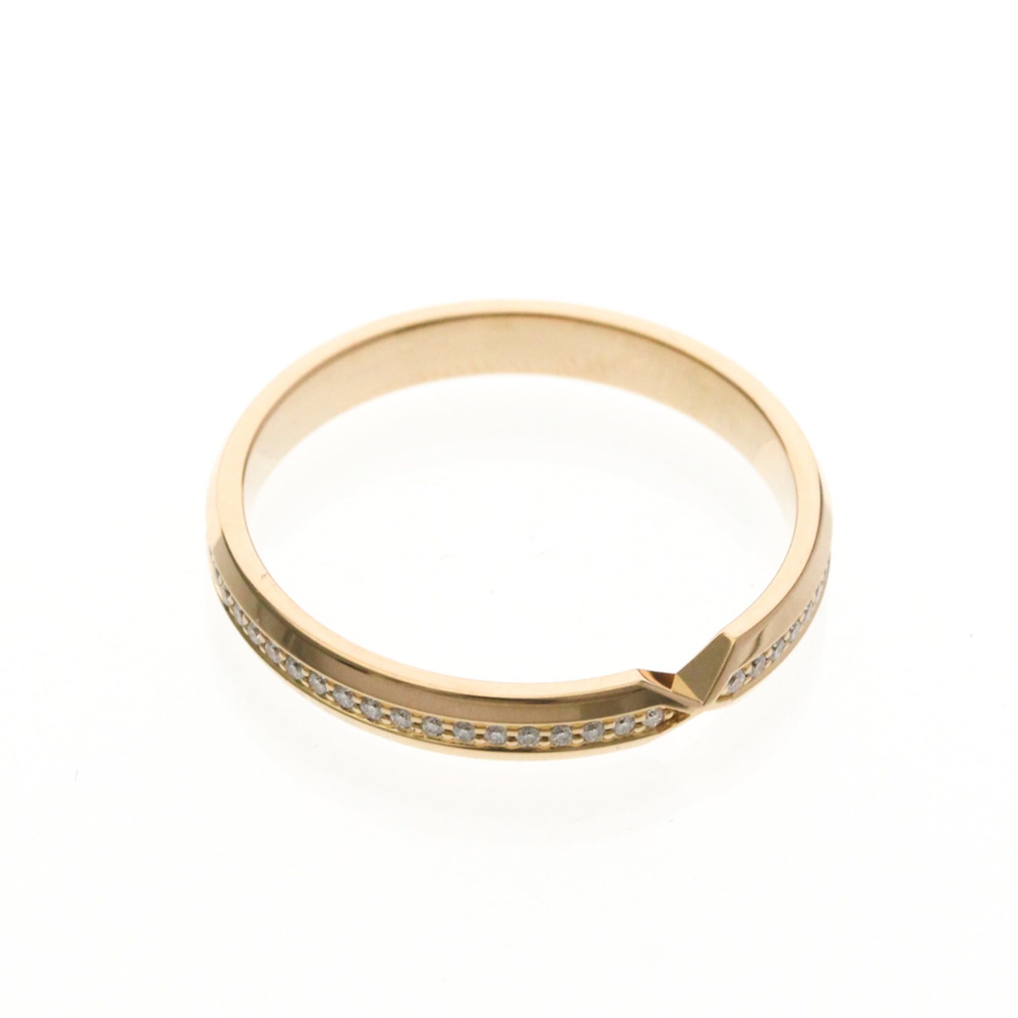 Tiffany & Co. Tiffany Nesting Narrow Diamond Ring Pink Gold (18K) Fashion Diamond Band Ring Pink Gold Size ONE SIZE - 9 Thumbnail