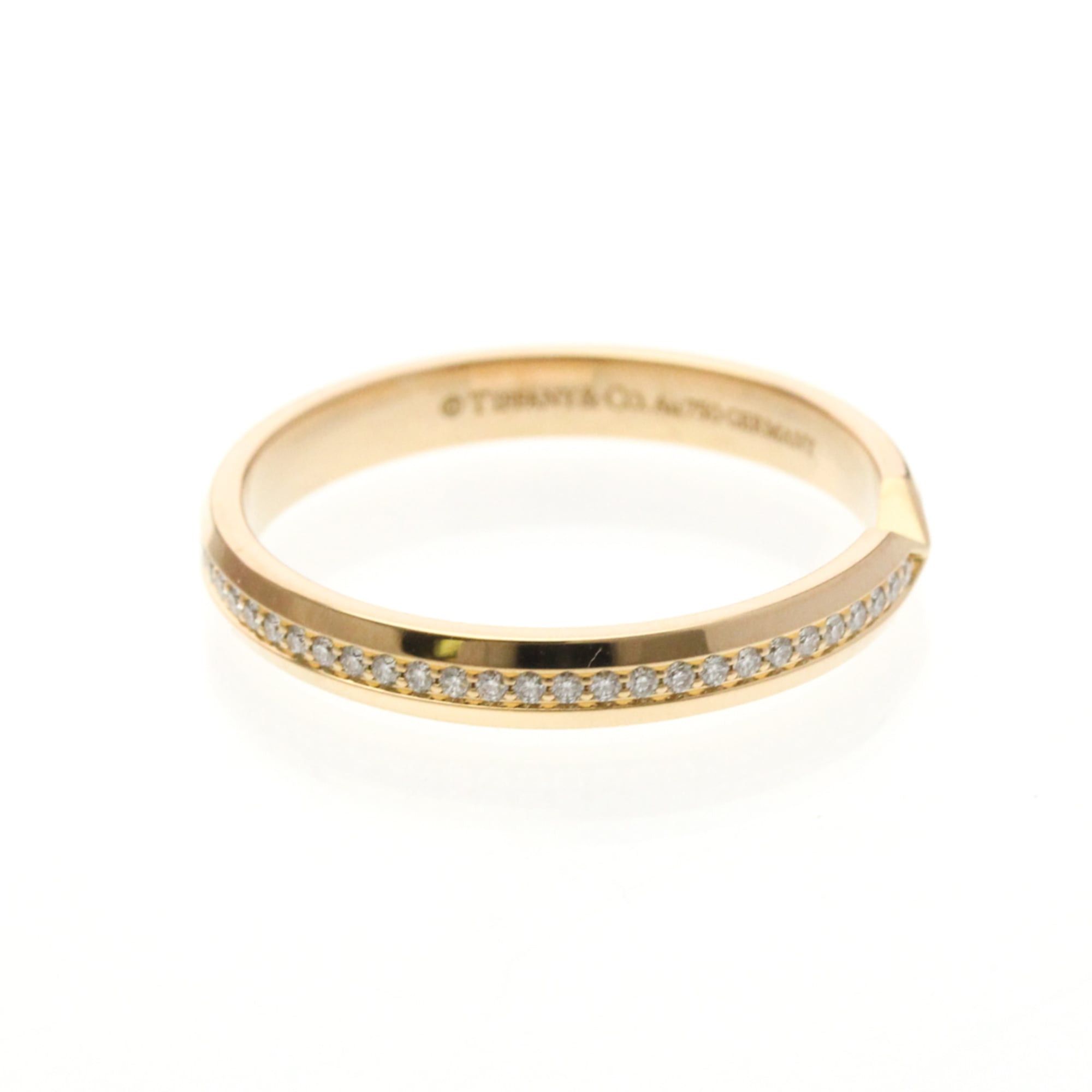 Tiffany & Co. Tiffany Nesting Narrow Diamond Ring Pink Gold (18K) Fashion Diamond Band Ring Pink Gold Size ONE SIZE - 4 Thumbnail