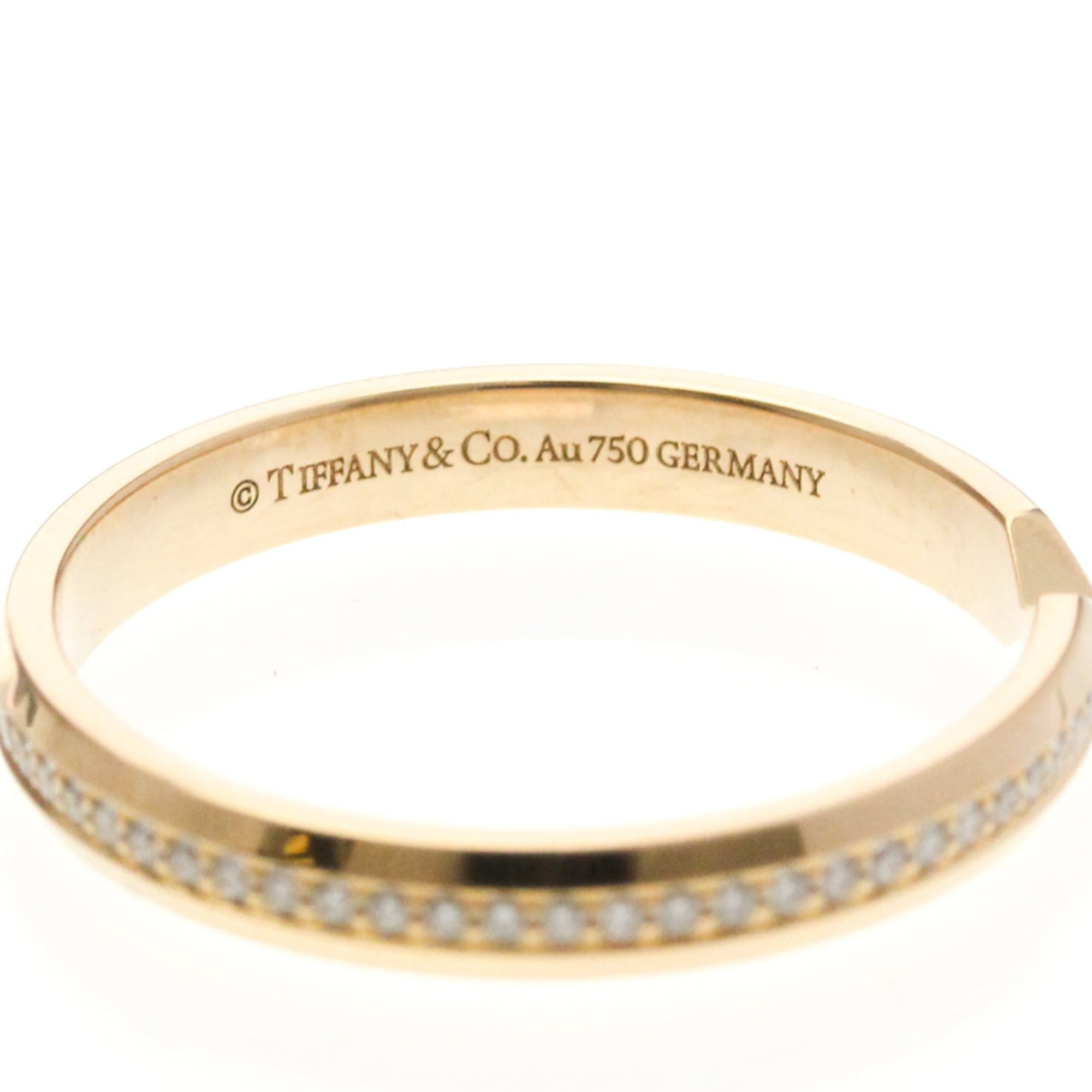 Tiffany & Co. Tiffany Nesting Narrow Diamond Ring Pink Gold (18K) Fashion Diamond Band Ring Pink Gold Size ONE SIZE - 8 Thumbnail