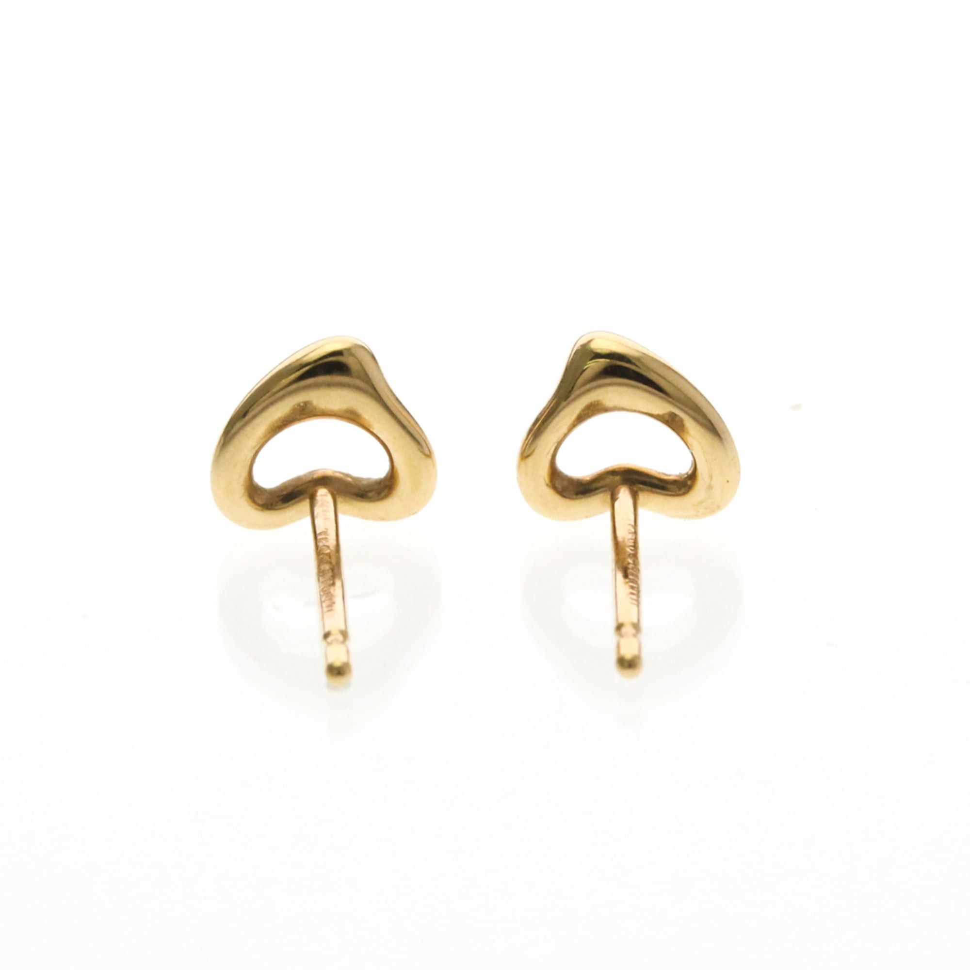 Tiffany & Co. Tiffany Open Heart Earrings Extra Mini No Stone Pink Gold (18K) Stud Earrings Pink Gold Size ONE SIZE - 3 Thumbnail